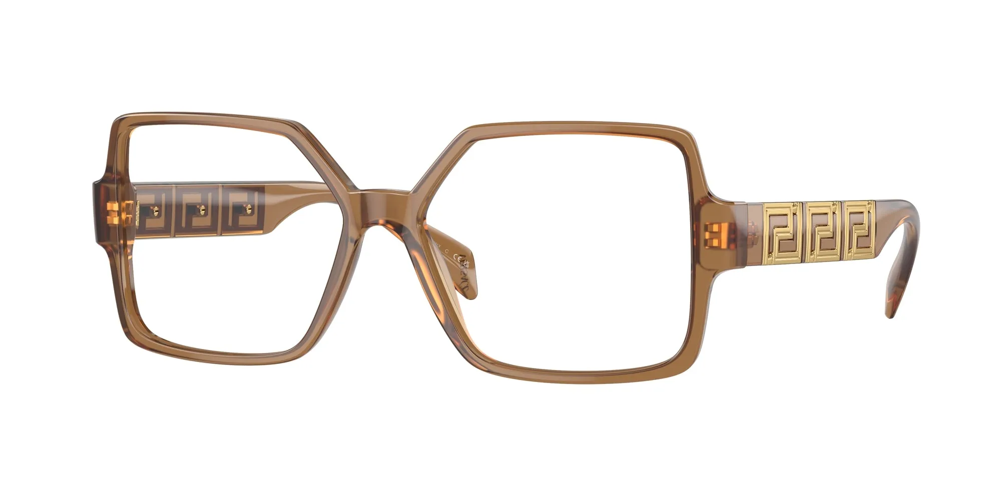 Versace VE3337 5403 Montature da vista Acetato Beige Squadrata - immagine 1