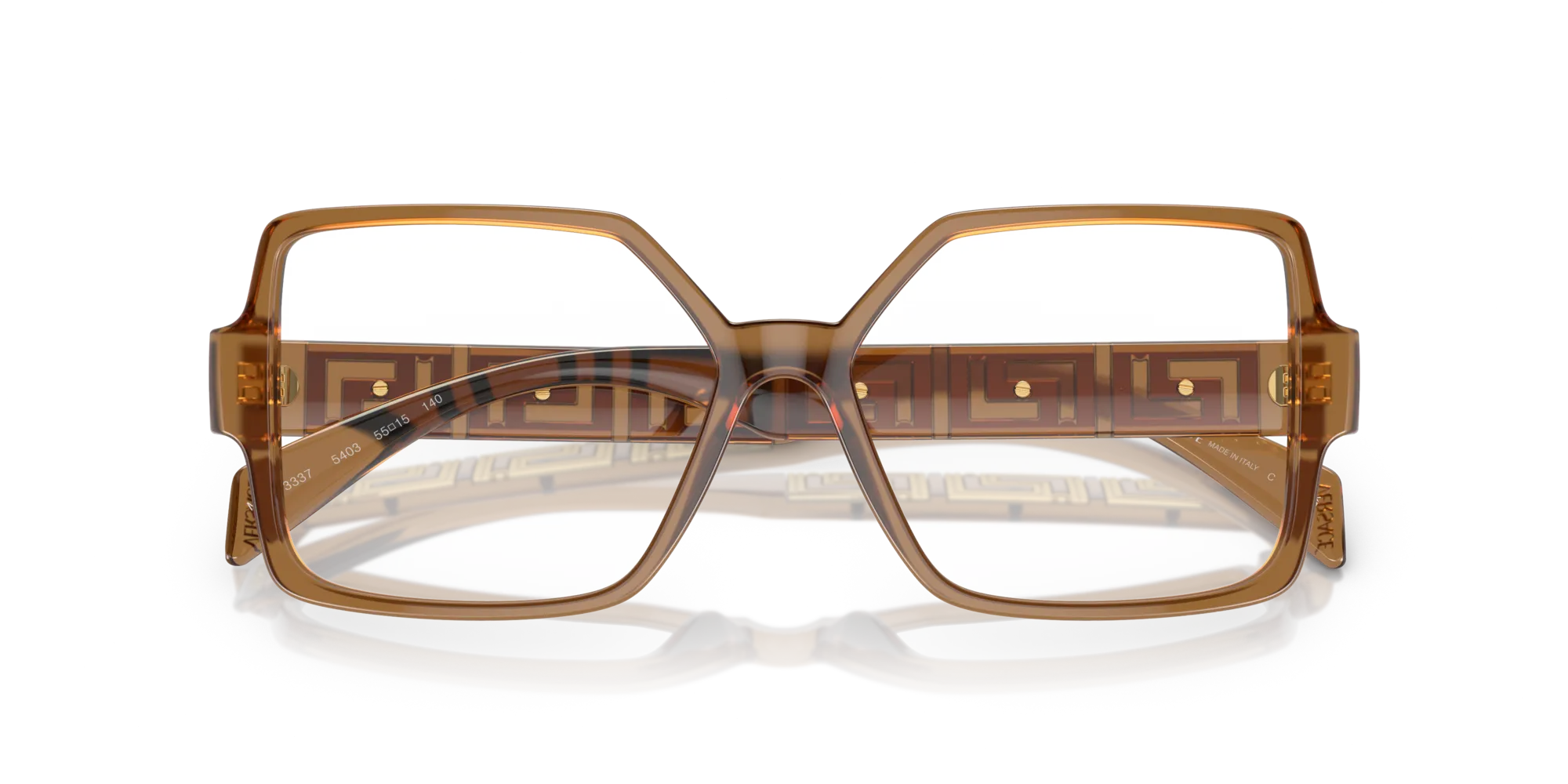 Versace VE3337 5403 Montature da vista Acetato Beige Squadrata - immagine 2