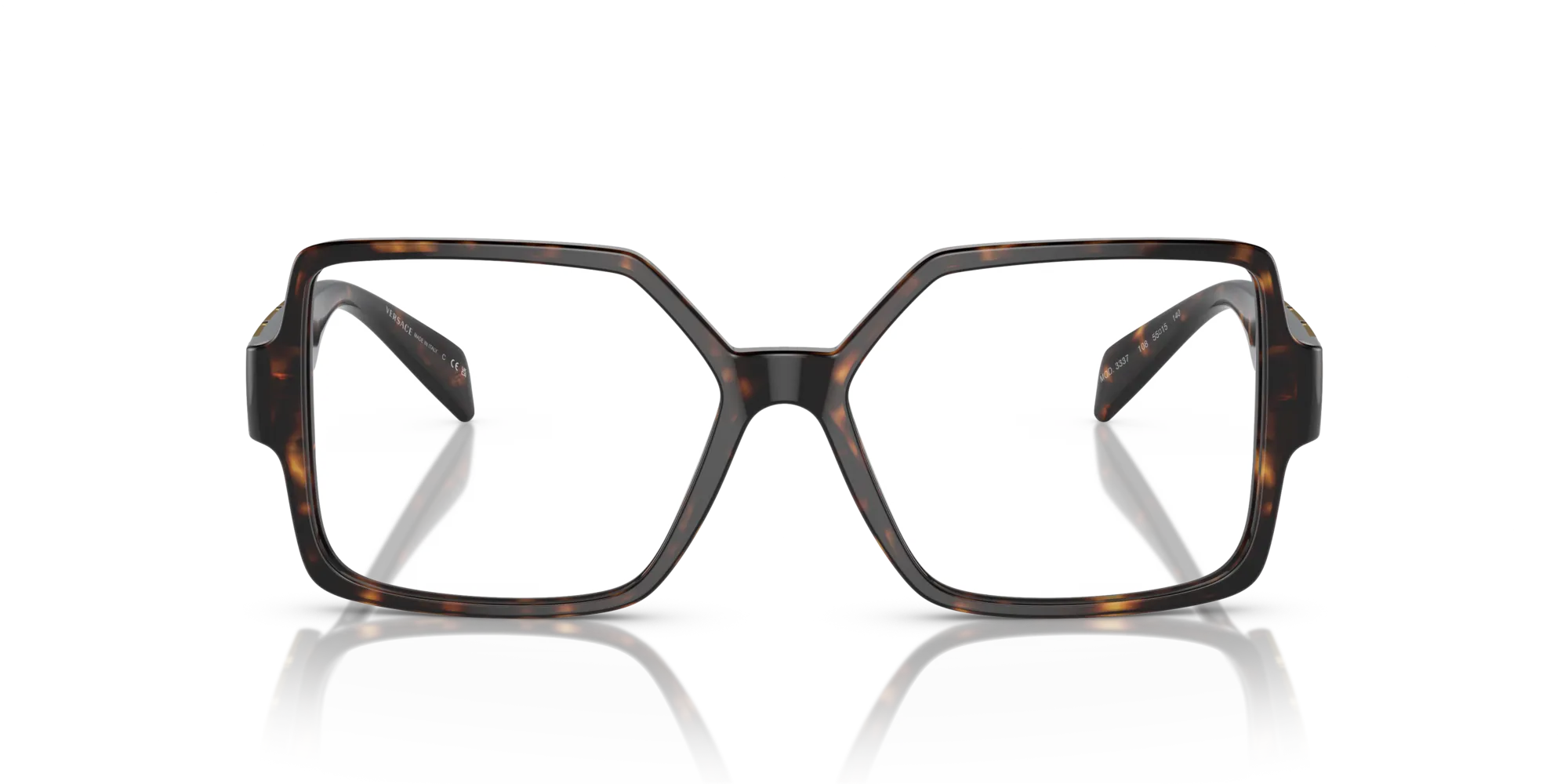 Versace VE3337 108 Montature da vista Acetato Havana Squadrata - immagine 3