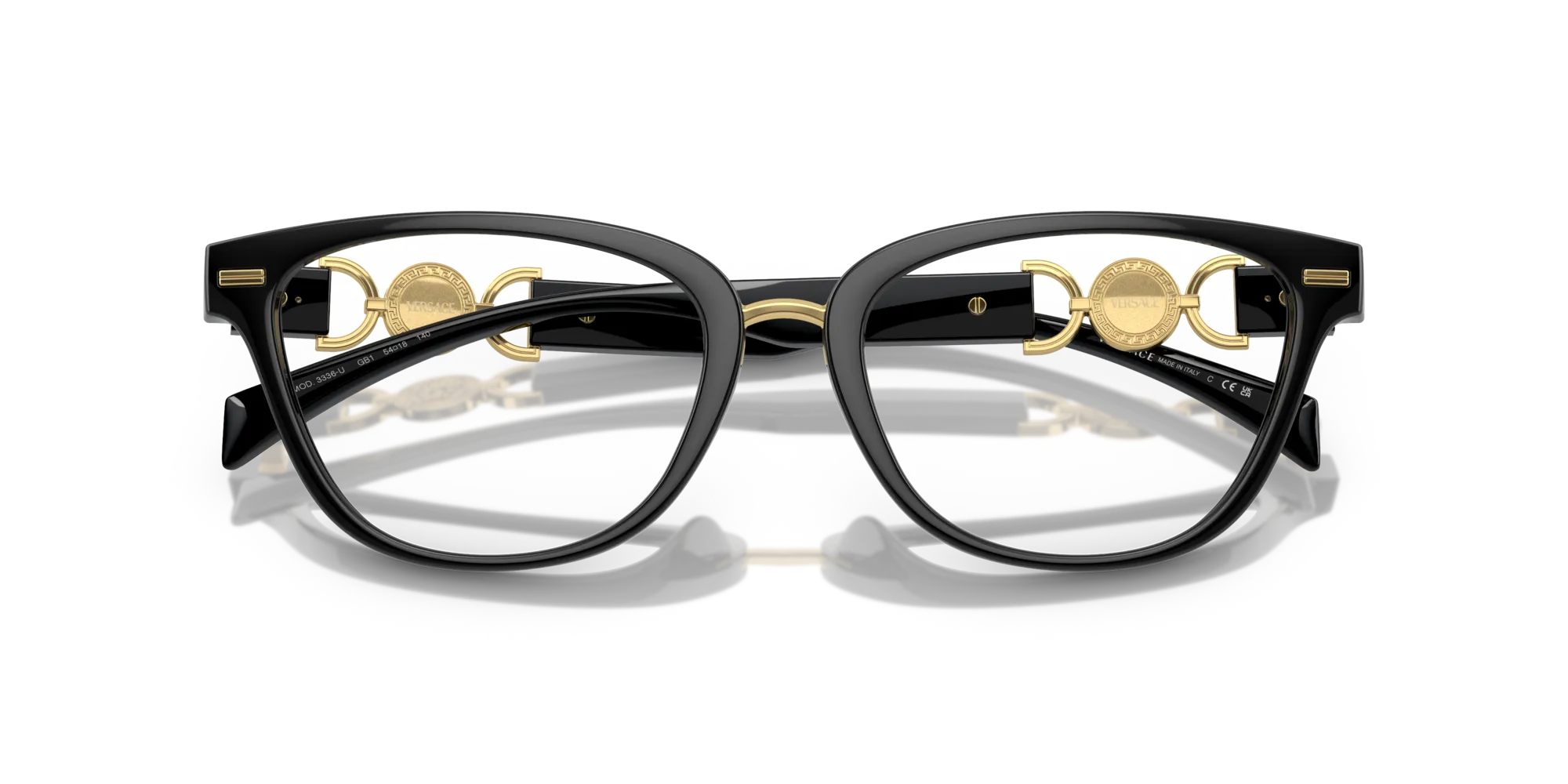 Versace VE3336U GB1 Montature da vista Plastica Nero Cat Eye - immagine 2