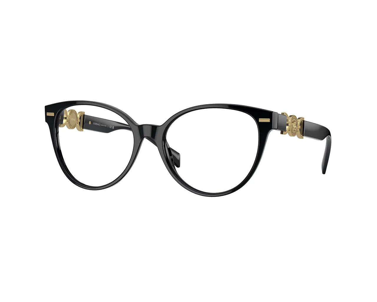 Versace VE3334 GB1 Montature da vista Acetato Nero Cat Eye Normale - immagine 1