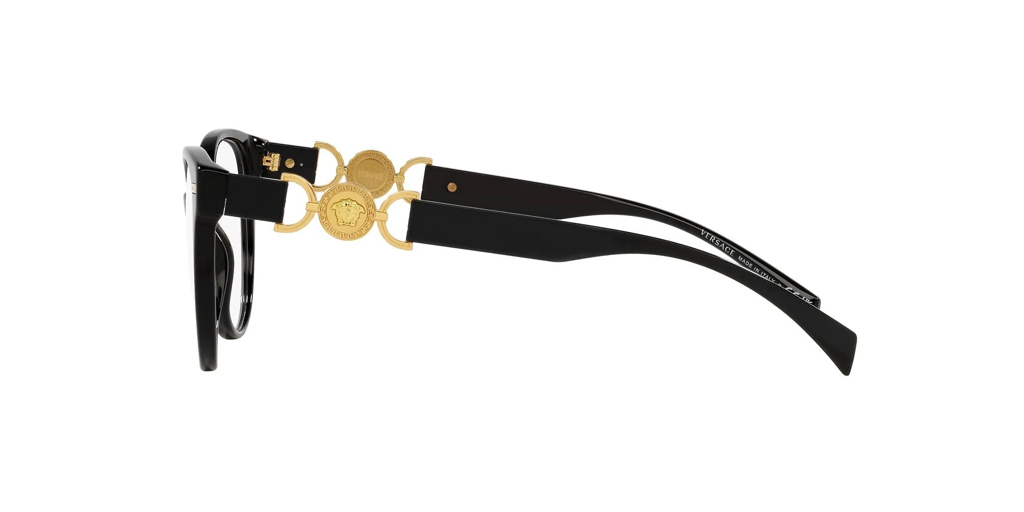 Versace VE3334 GB1 Montature da vista Acetato Nero Cat Eye Normale - immagine 4