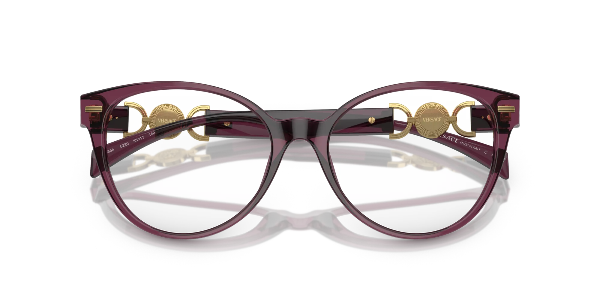 Versace VE3334 5220 Montature da vista Acetato Viola Cat Eye Normale - immagine 2