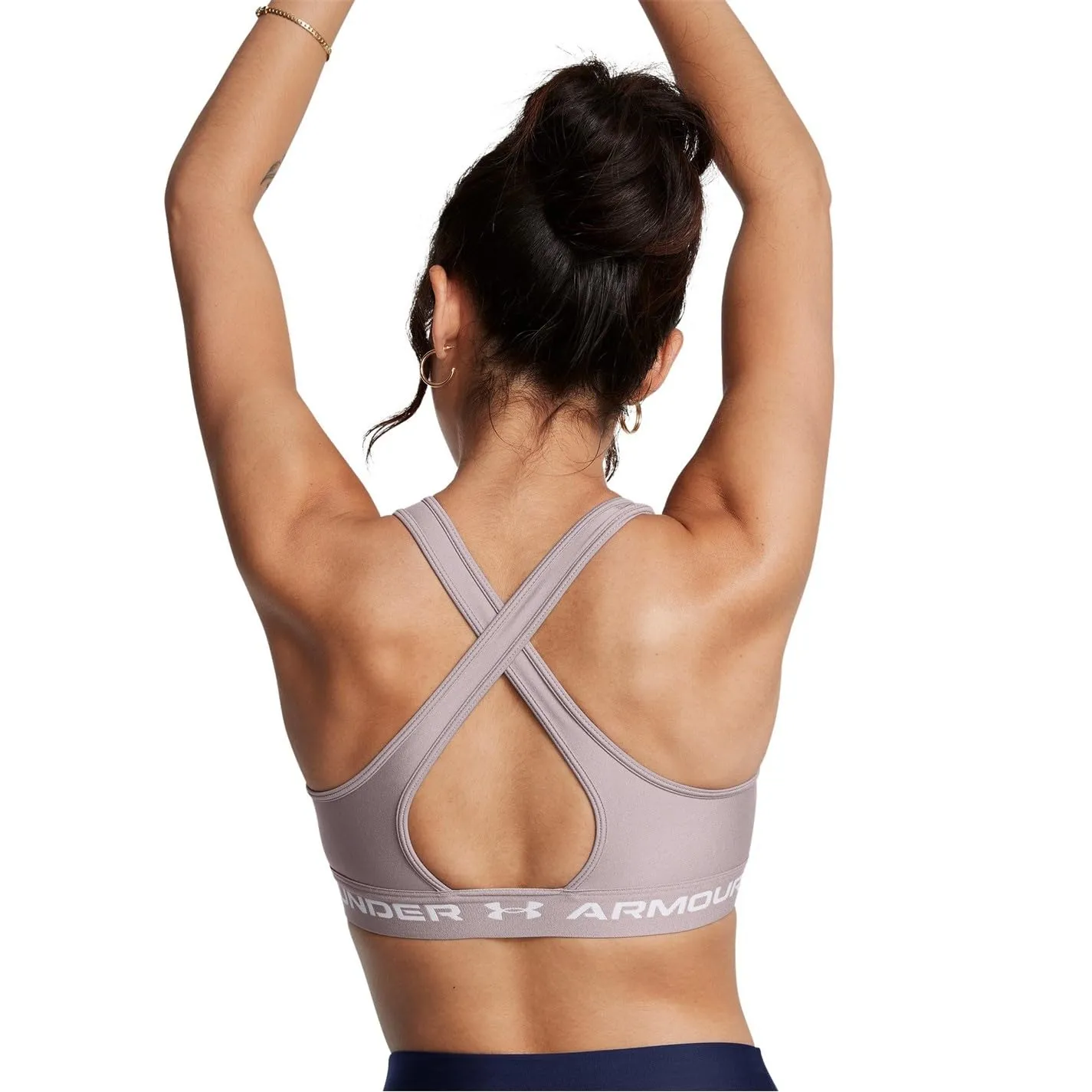 Under Armour Bra-Reggiseno Incrociato Medio Alto 0100 – Bianco – Taglia L - immagine 6