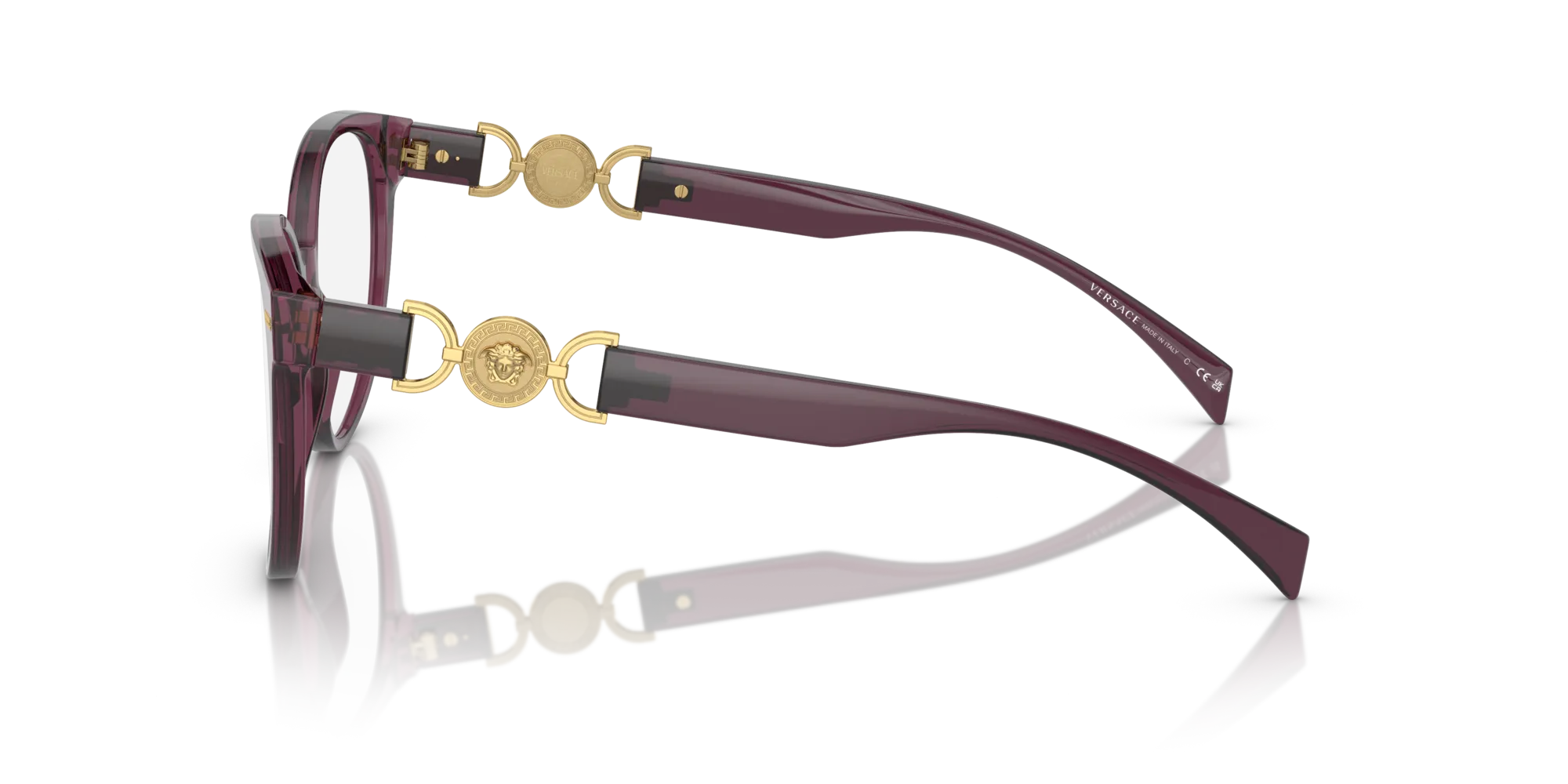 Versace VE3334 5220 Montature da vista Acetato Viola Cat Eye - immagine 4
