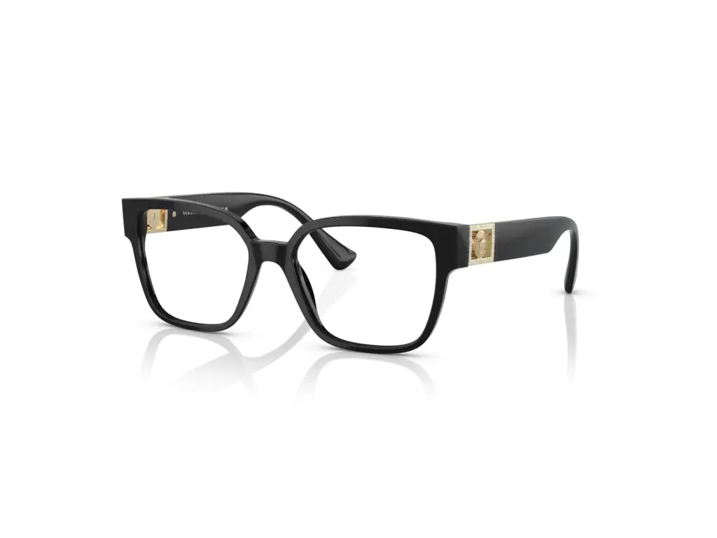 Versace VE3329B GB1 Montature da vista Acetato Nero Squadrata Normale - immagine 1