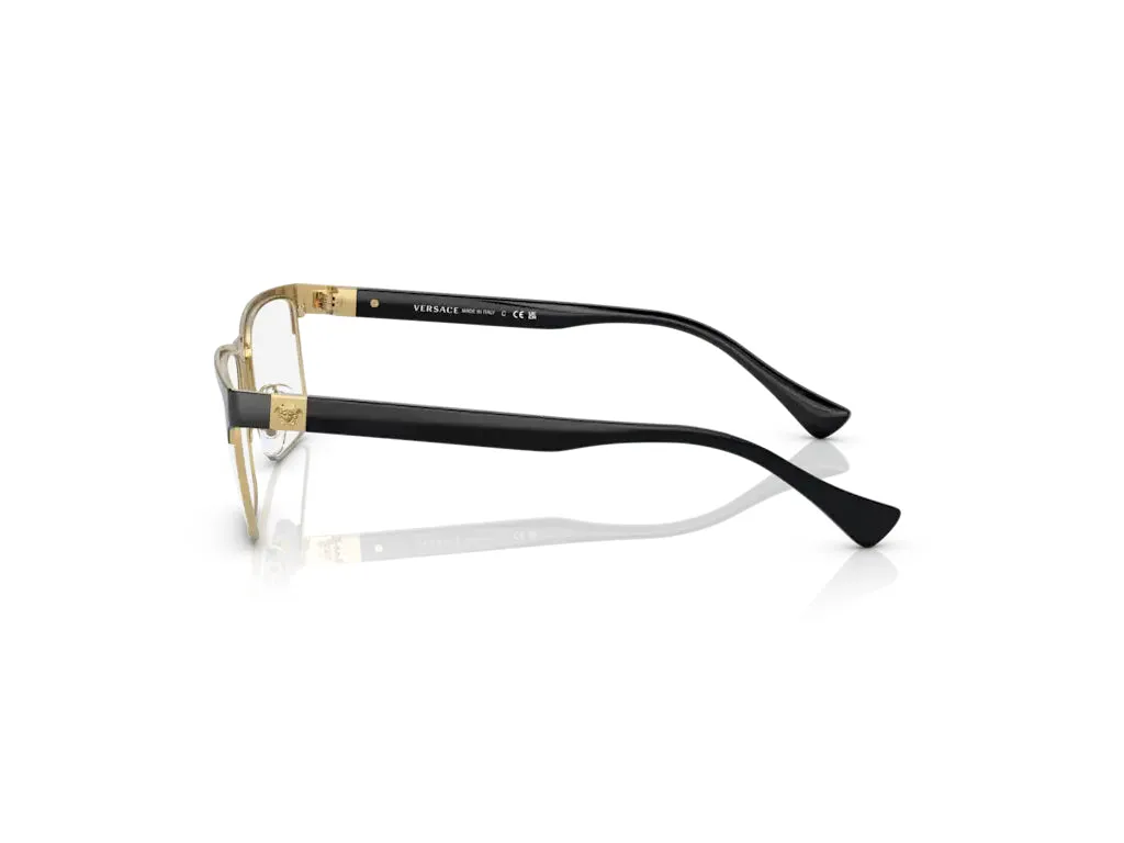 Versace VE1285 1443 Montature da vista Metallo Nero Squadrata - immagine 3