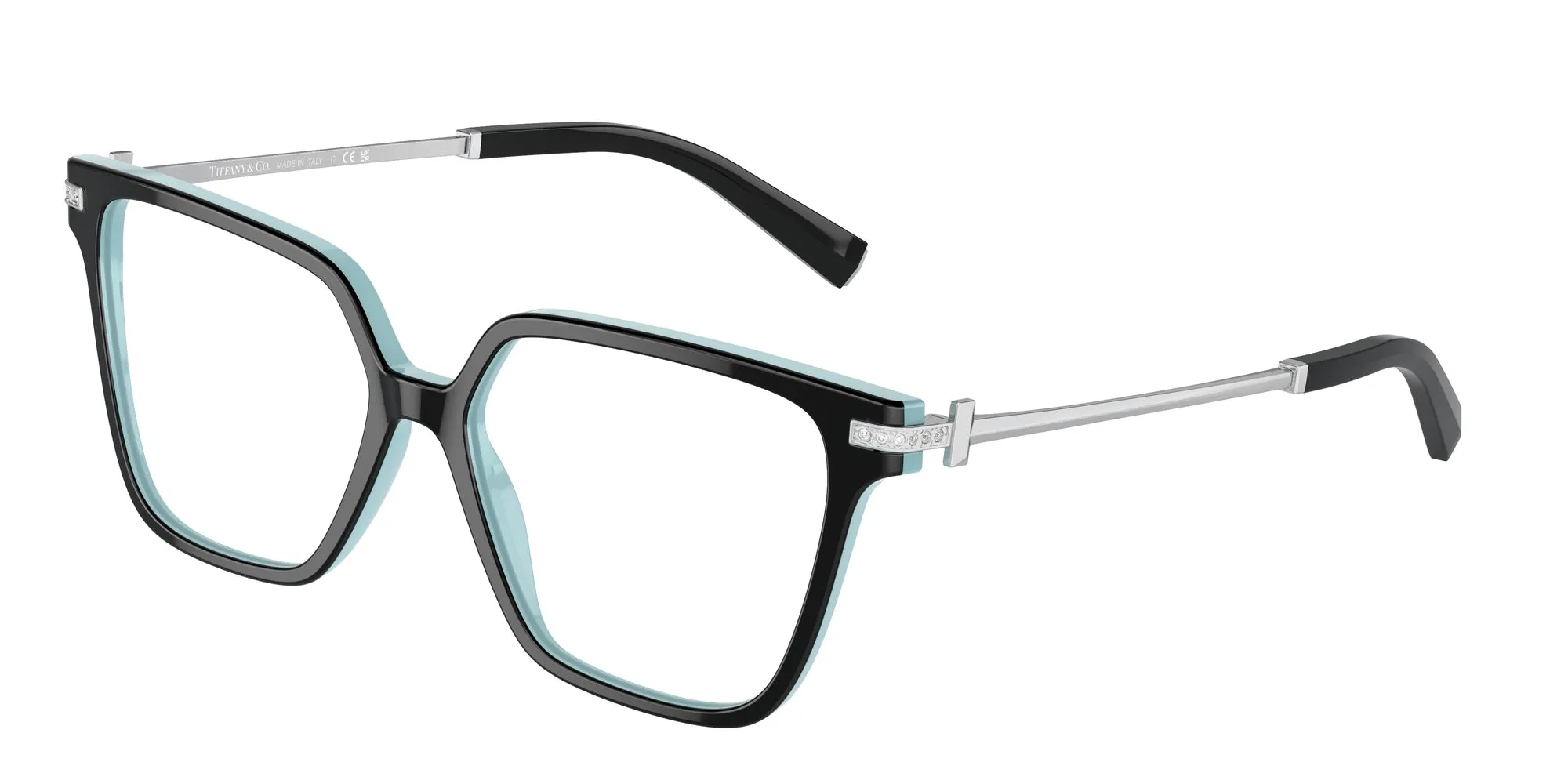 Tiffany TF2234B 8055 Montature da vista Acetato Nero Squadrata Normale - immagine 1