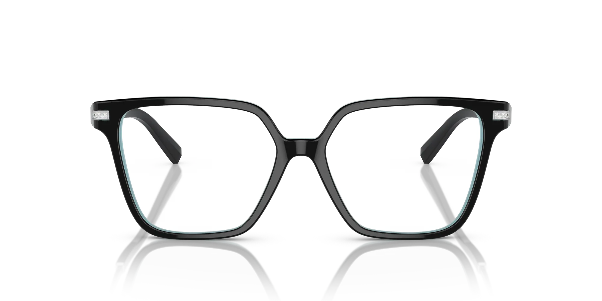 Tiffany TF2234B 8055 Montature da vista Acetato Nero Trasparente Squadrata Normale - immagine 3