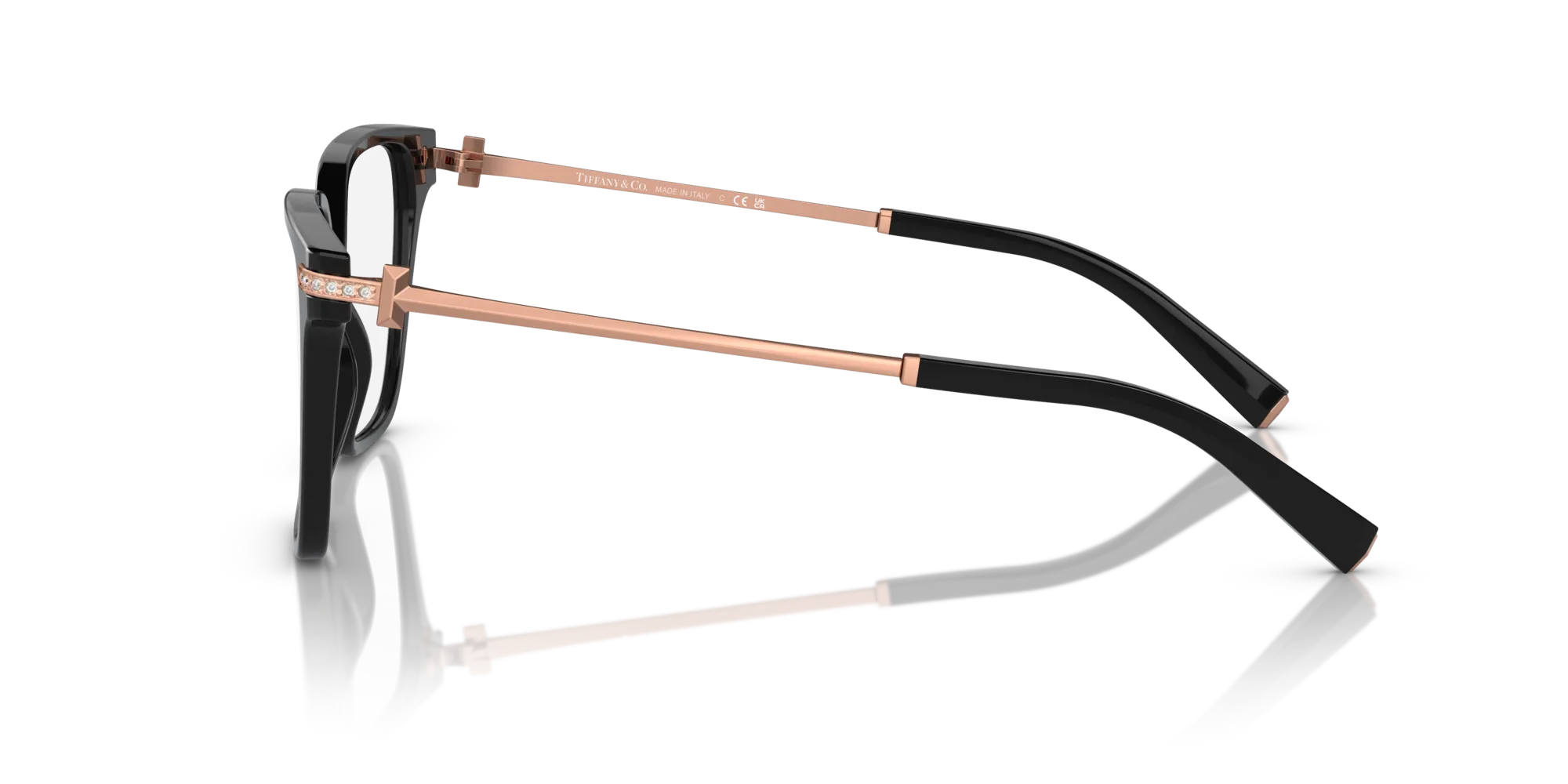 Tiffany TF2234B 8001 Montature da vista Acetato Nero Squadrata Normale - immagine 4
