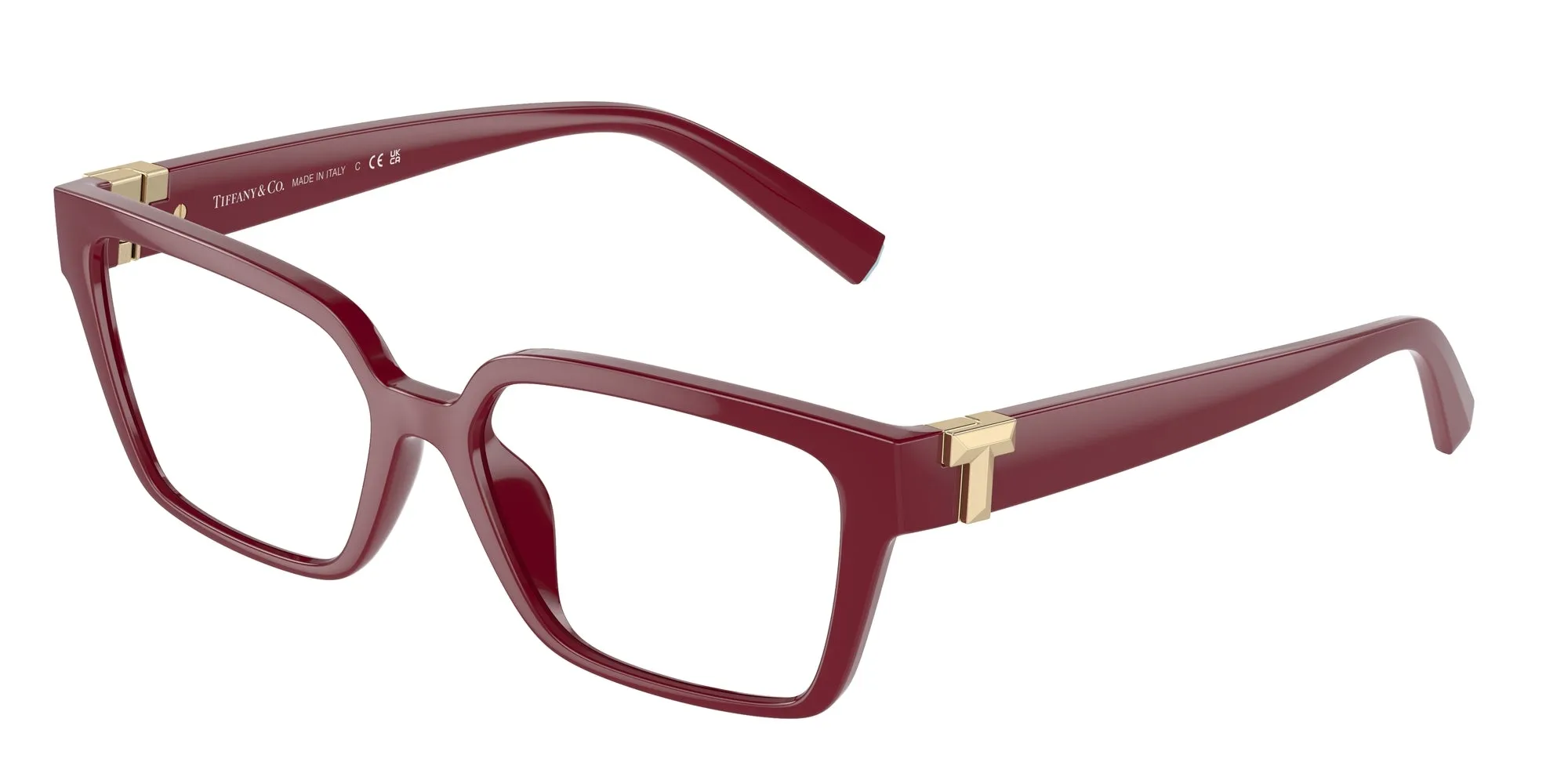 Tiffany TF2232U 8366 Montature da vista Iniettato Rosso Trasparente Squadrata Normale - immagine 1