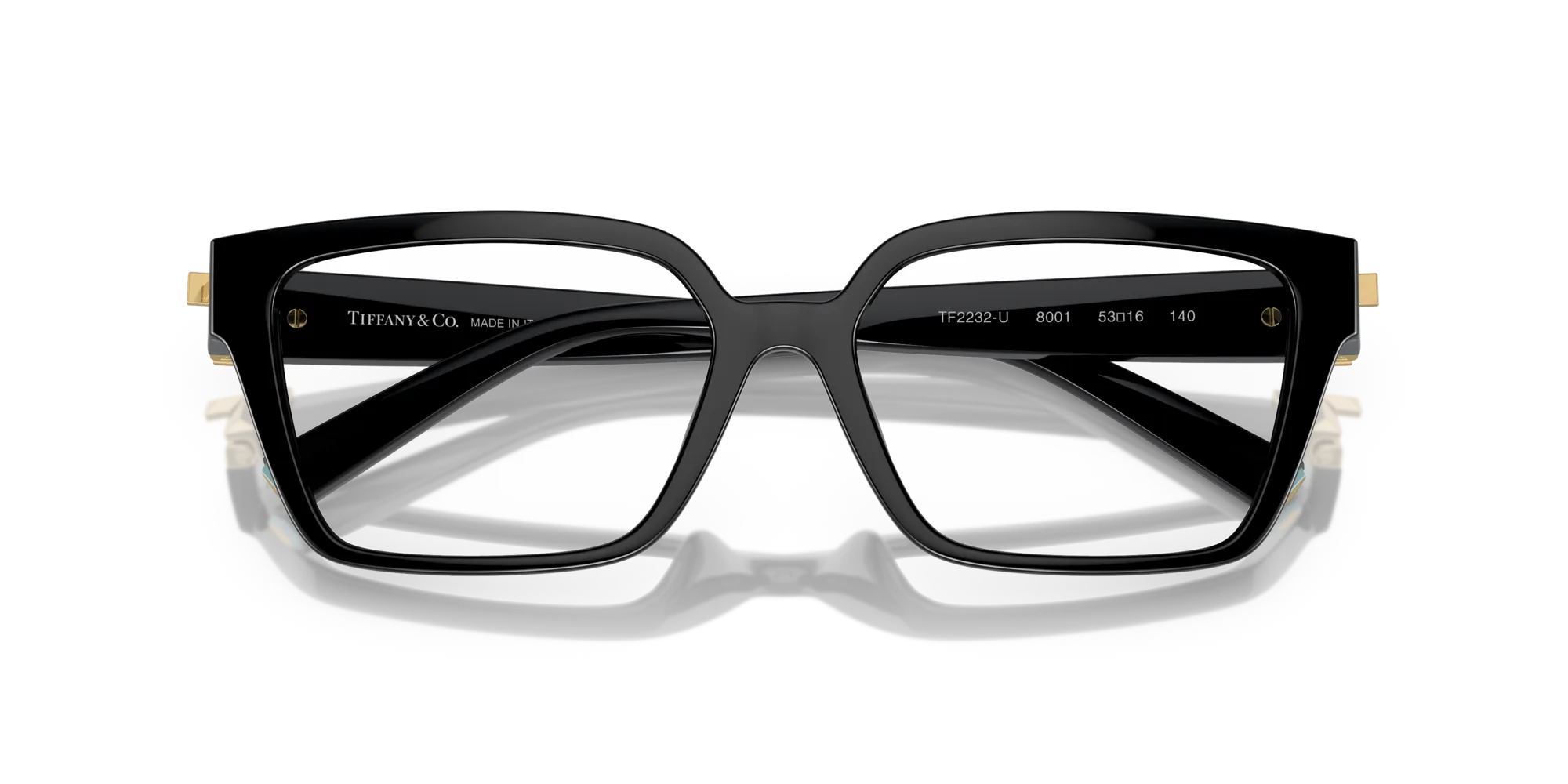 Tiffany TF2232U 8001 Montature da vista Iniettato Nero Squadrata Normale - immagine 2