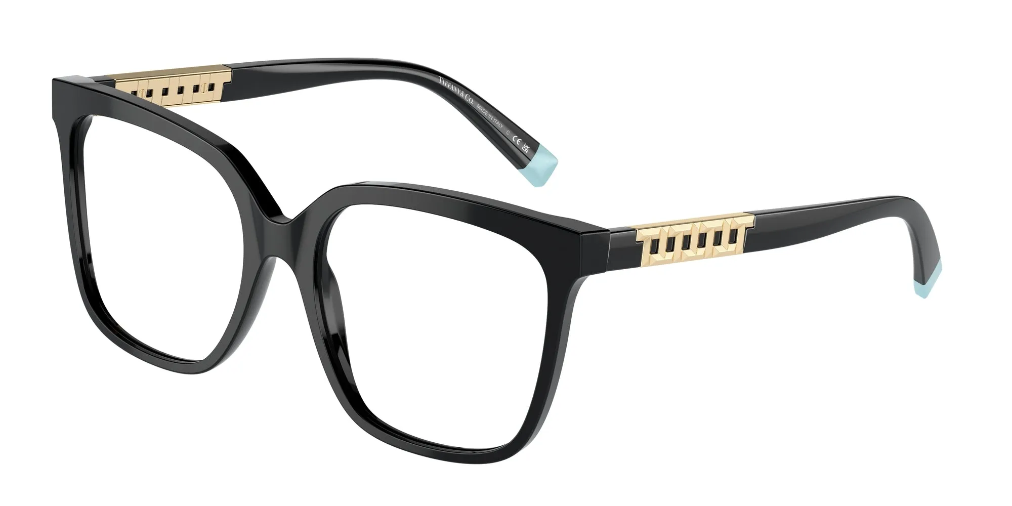 Tiffany TF2227 8001 Montature da vista Acetato Nero Squadrata Normale - immagine 1