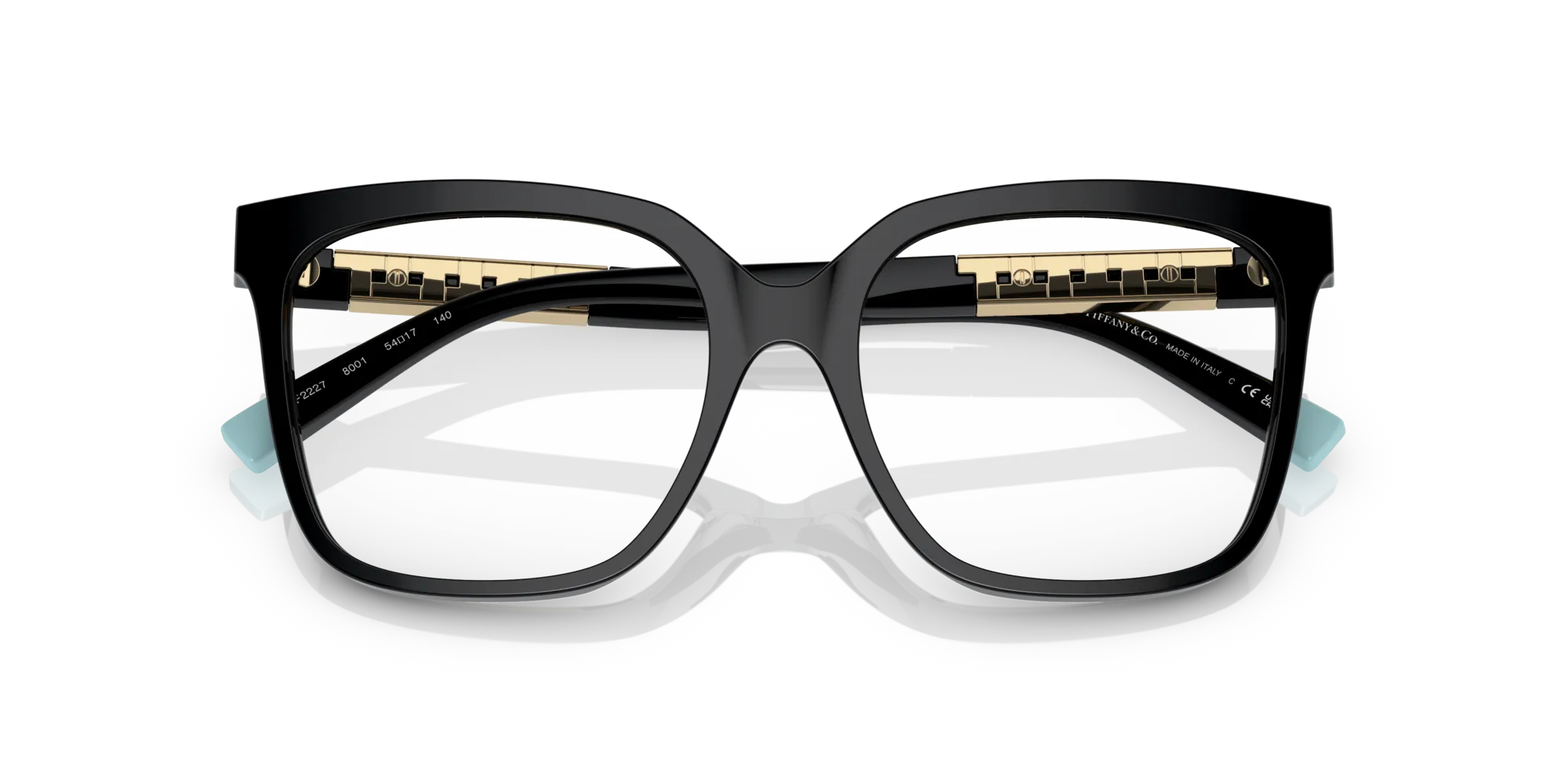 Tiffany TF2227 8001 Montature da vista Acetato Nero Squadrata Normale - immagine 2