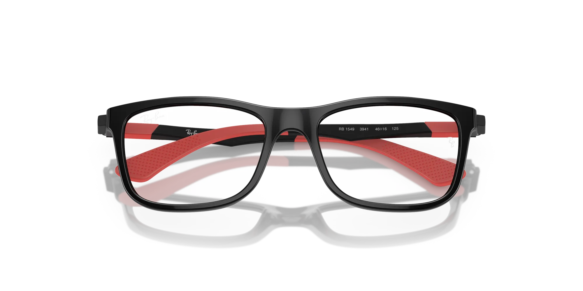 Ray - Ban RY1549 3941 Montature da vista Iniettato Nero Squadrata - immagine 2