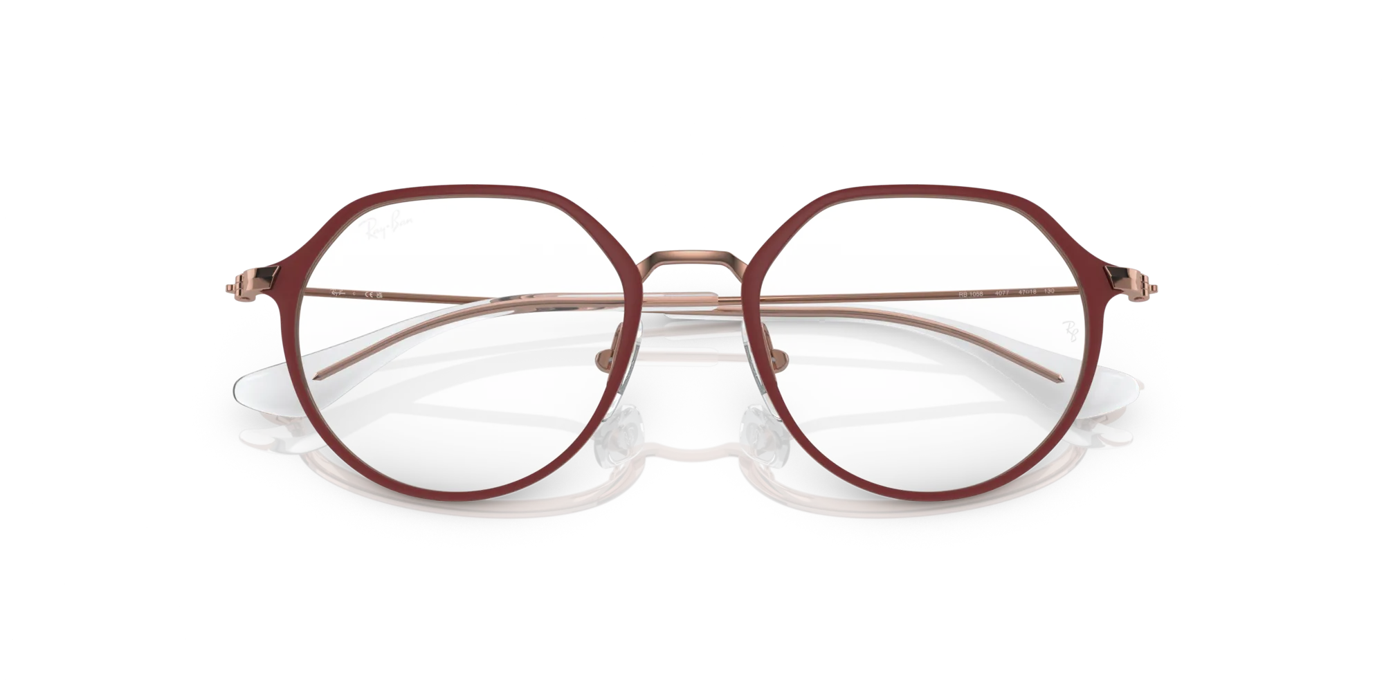 Ray - Ban RY1058 4077 Montature da vista bambino Metallo Bordeaux Geometrica - immagine 2