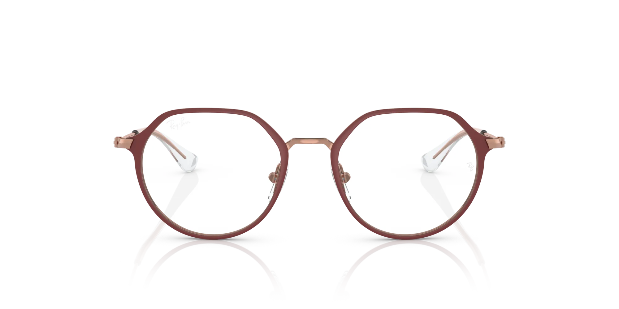 Ray - Ban RY1058 4077 Montature da vista bambino Metallo Bordeaux Geometrica - immagine 3