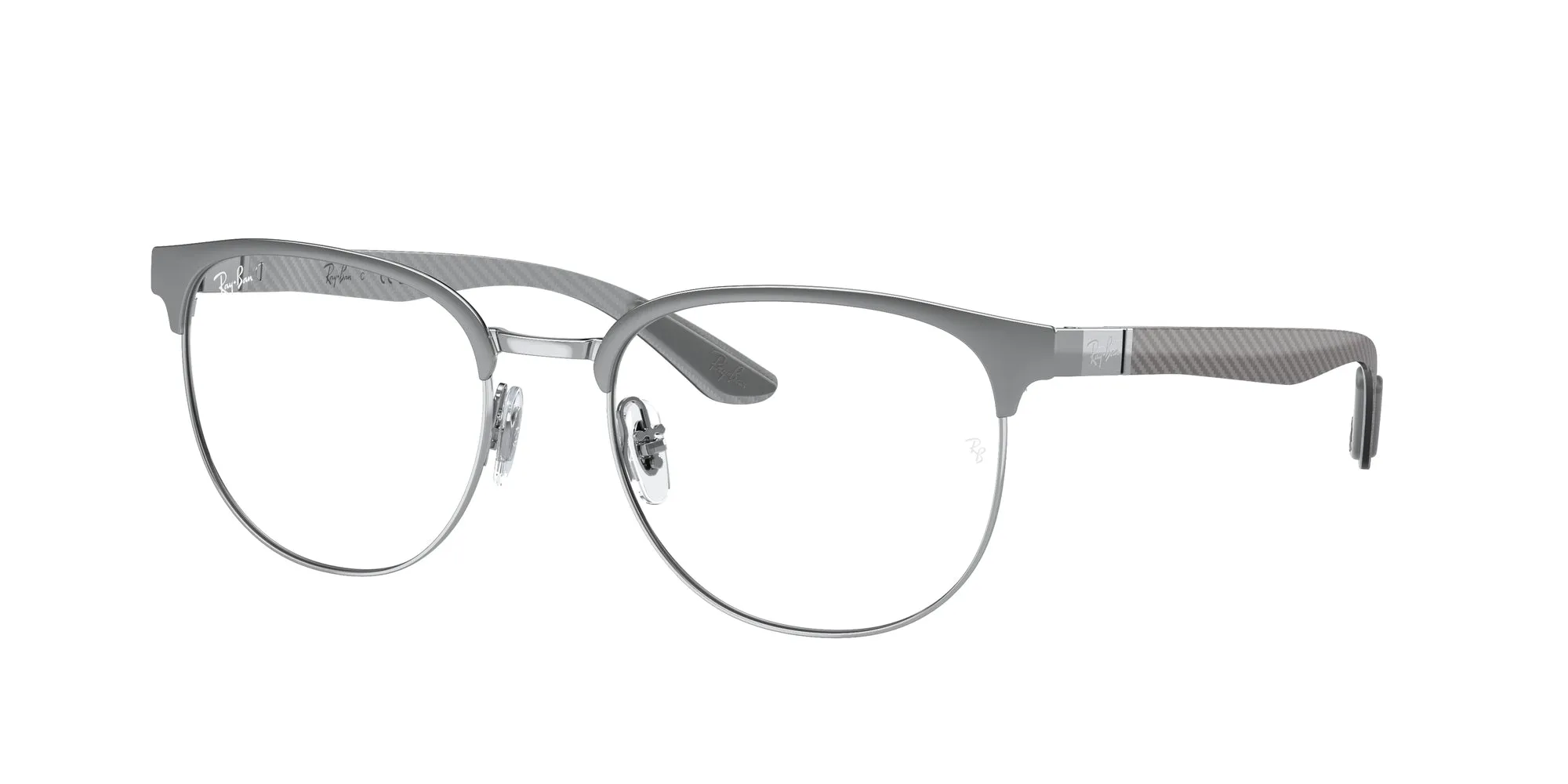 Ray - Ban RX8422 3125 Montature da vista Metallo Grigio Trasparente Geometrica Normale - immagine 1
