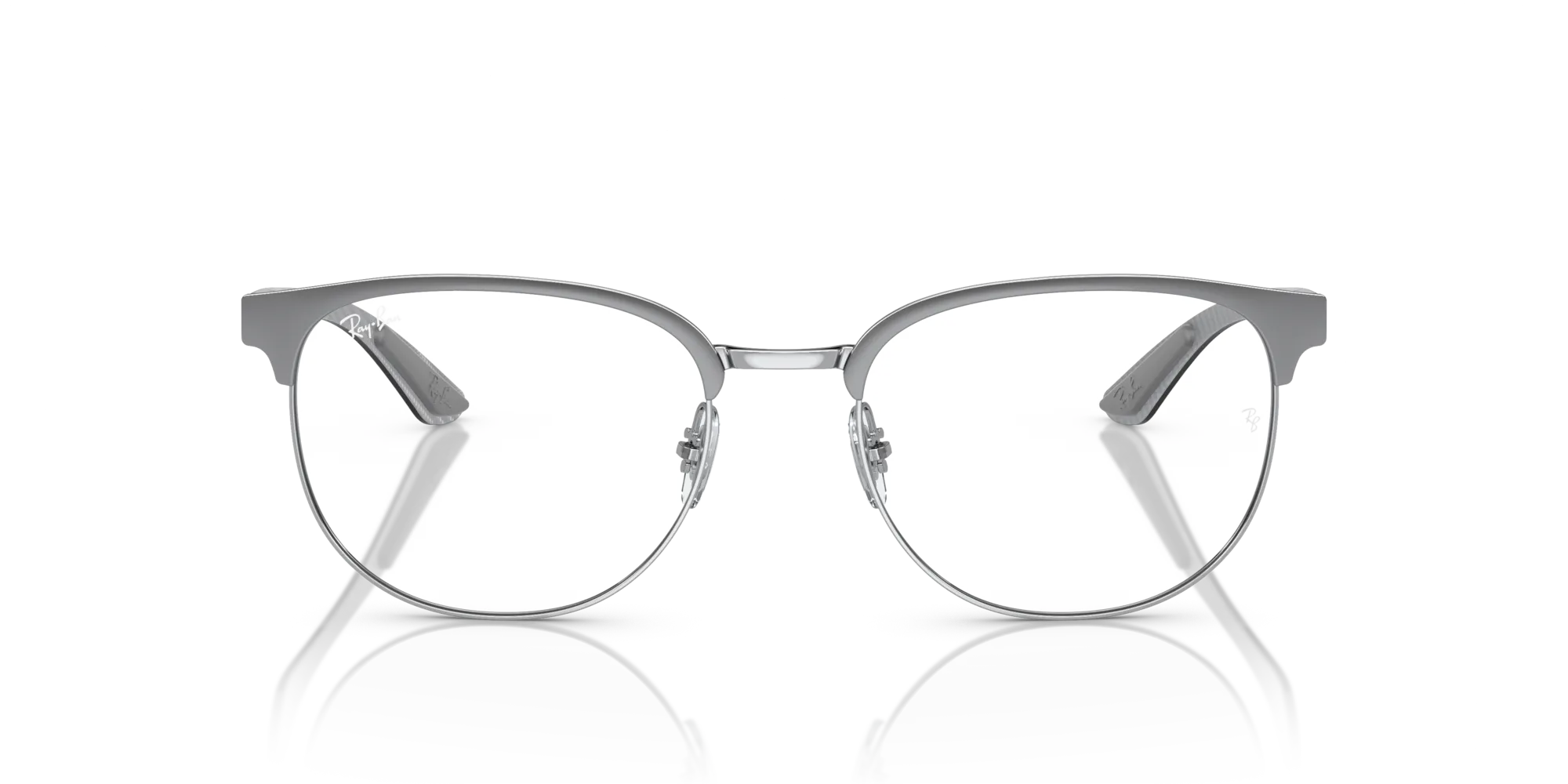 Ray - Ban RX8422 3125 Montature da vista Metallo Grigio Trasparente Geometrica Normale - immagine 3