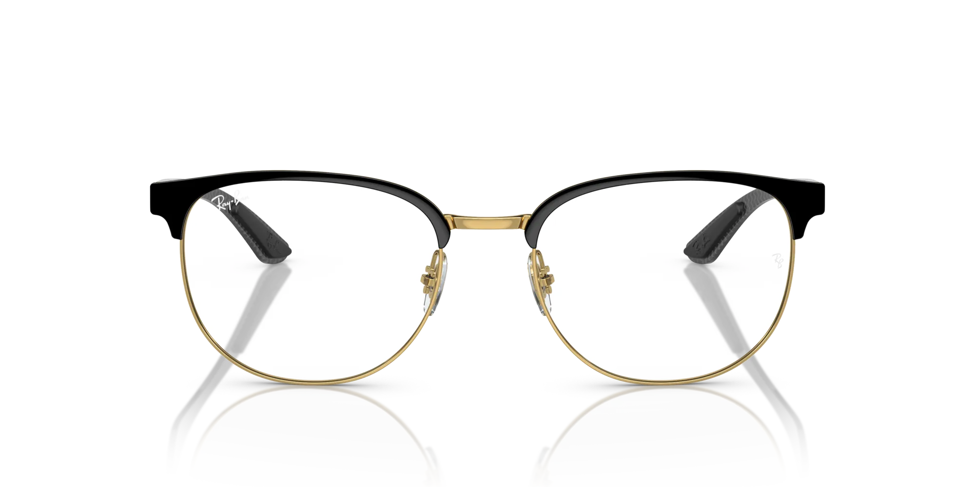 Ray - Ban RX8422 2890 Montature da vista Metallo Nero Trasparente Geometrica Normale - immagine 3