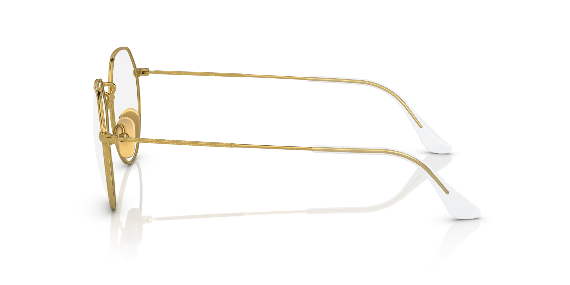 Ray - Ban RX8165V 1225 Montature da vista Titanio Oro Trasparente Geometrica Normale - immagine 4