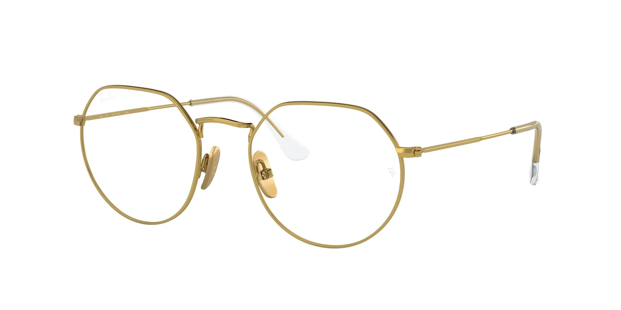 Ray - Ban RX8165V 1225 Montature da vista Titanio Oro Trasparente Geometrica Normale - immagine 1