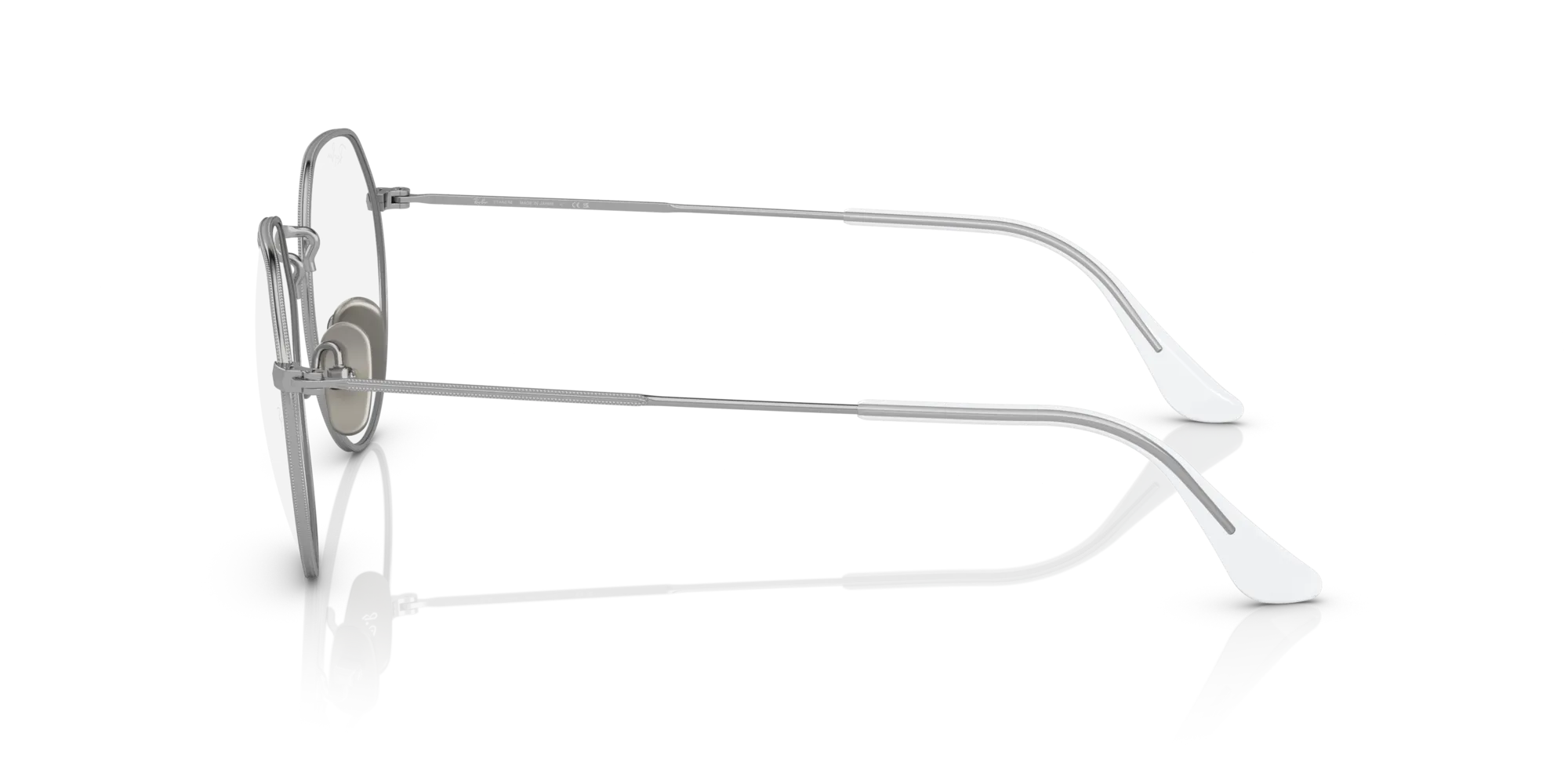 Ray - Ban RX8165V 1224 Montature da vista Titanio Argento Trasparente Geometrica Normale - immagine 4