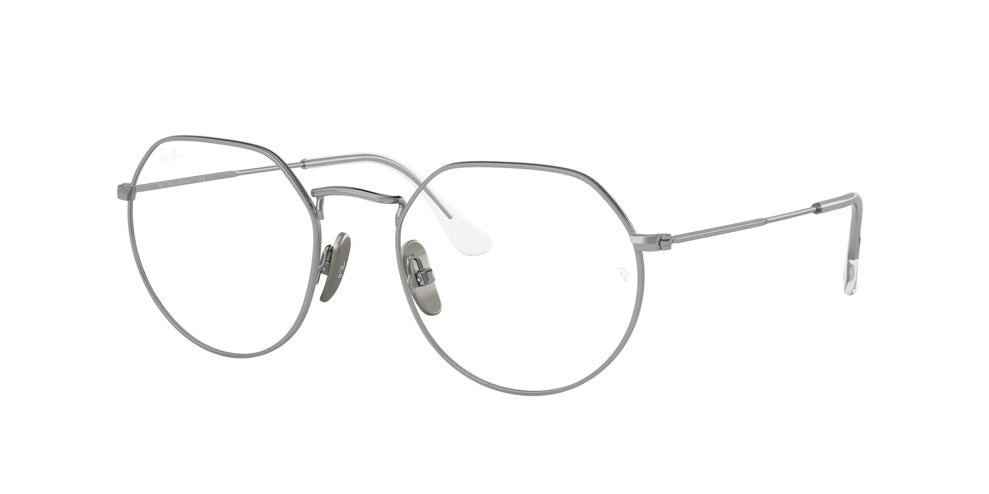 Ray - Ban RX8165V 1224 Montature da vista Titanio Argento Trasparente Geometrica Normale - immagine 1