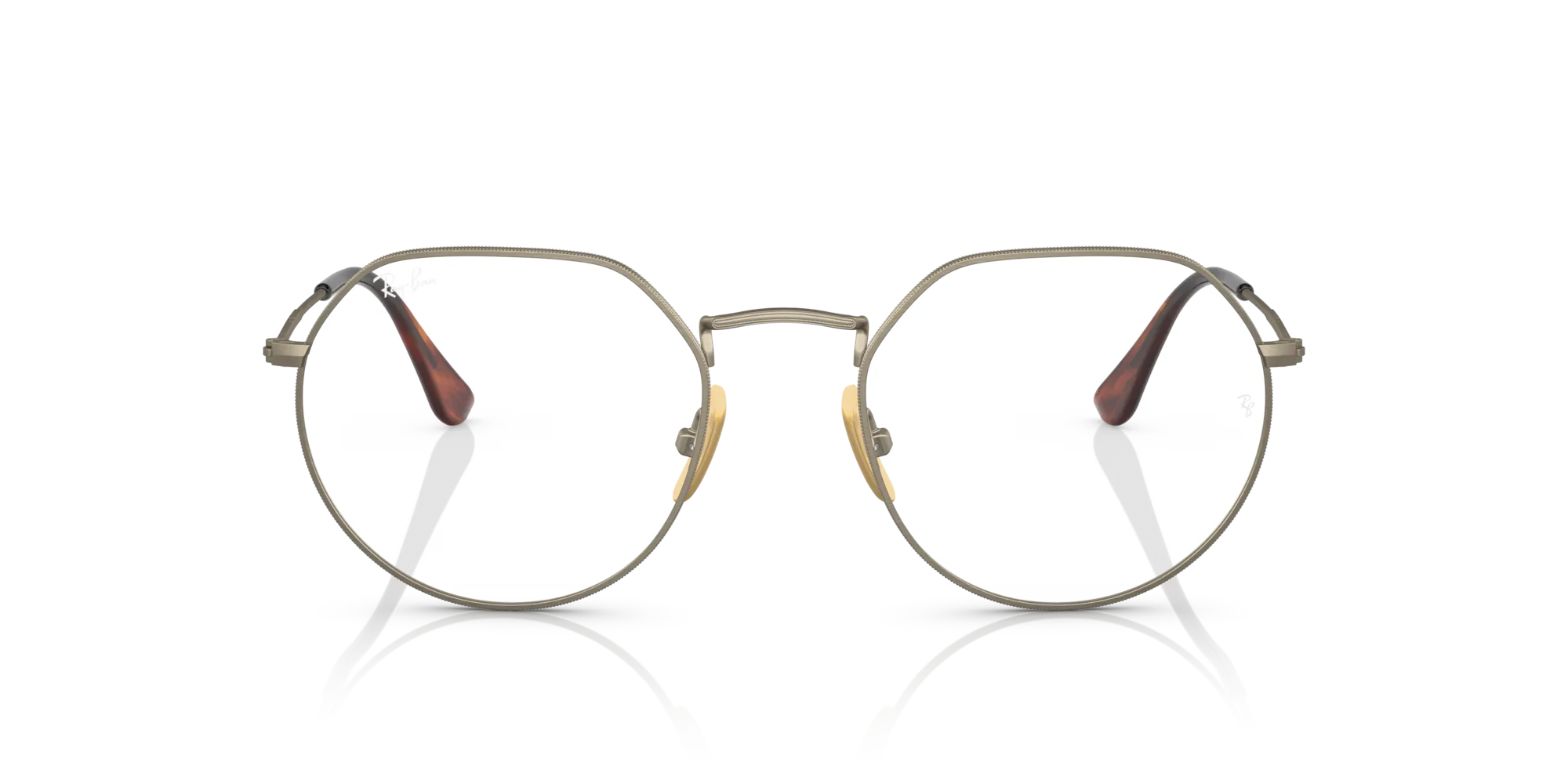 Ray - Ban RX8165V 1222 Montature da vista Titanio Oro Trasparente Geometrica Normale - immagine 3