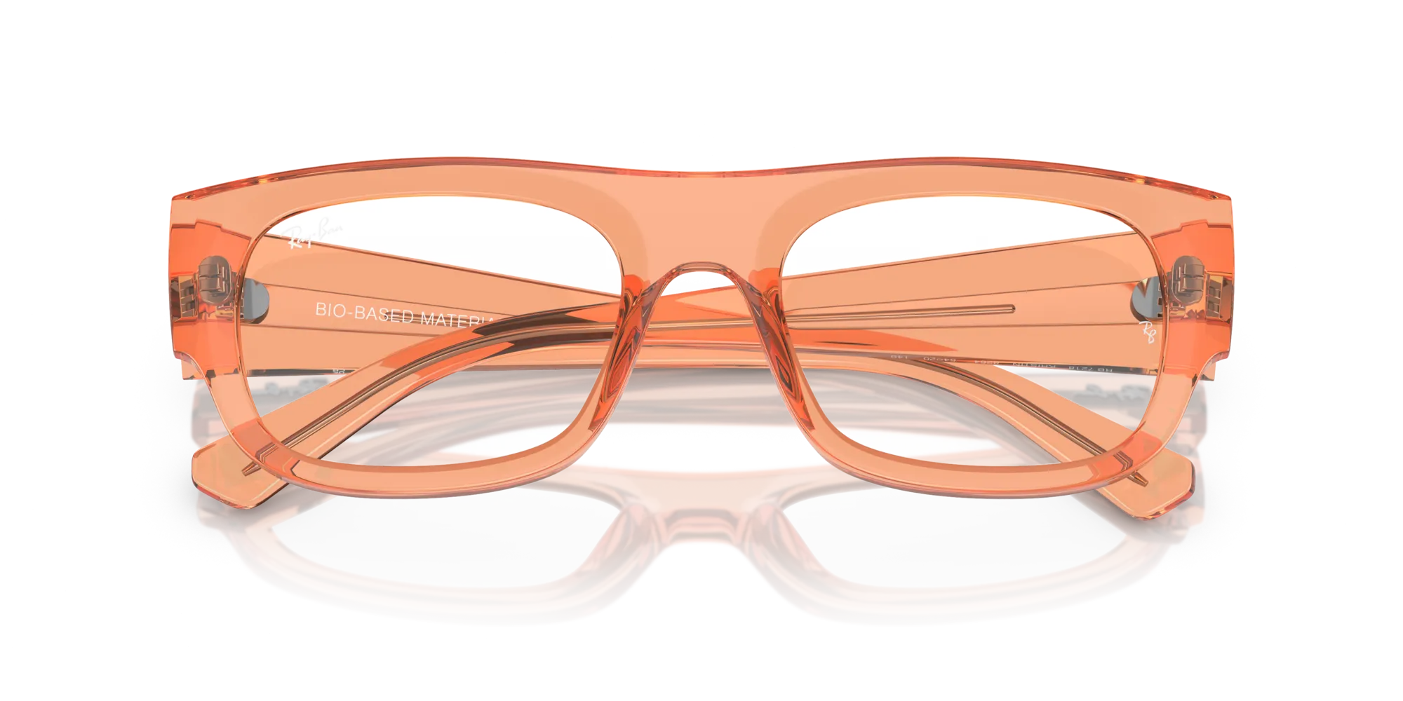 Ray - Ban RX7218 KRISTIN 8264 Montature da vista Acetato Arancione Trasparente Squadrata Normale - immagine 2