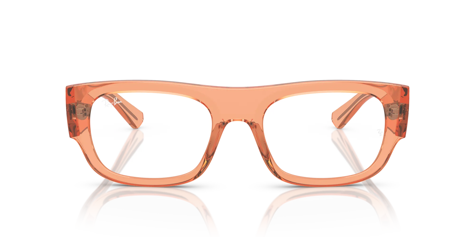 Ray - Ban RX7218 KRISTIN 8264 Montature da vista Acetato Arancione Trasparente Squadrata Normale - immagine 3
