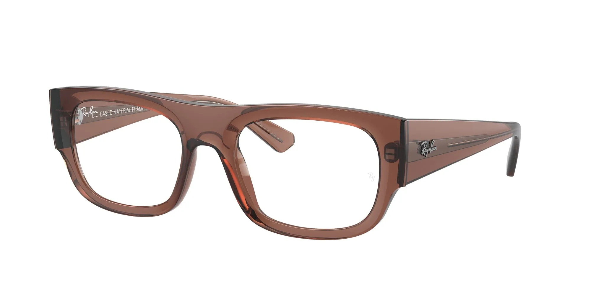 Ray - Ban RX7218 KRISTIN 8261 Montature da vista Acetato Marrone Trasparente Squadrata Normale - immagine 1