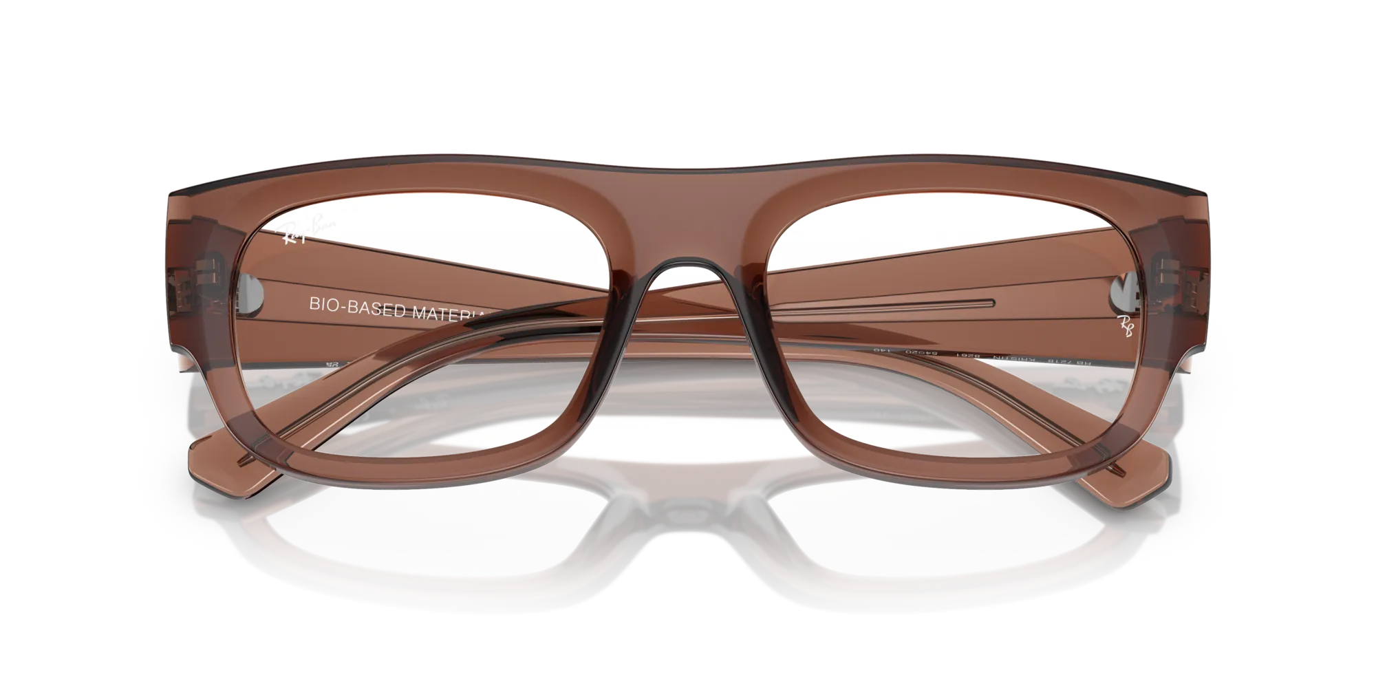 Ray - Ban RX7218 KRISTIN 8261 Montature da vista Acetato Marrone Trasparente Squadrata Normale - immagine 2