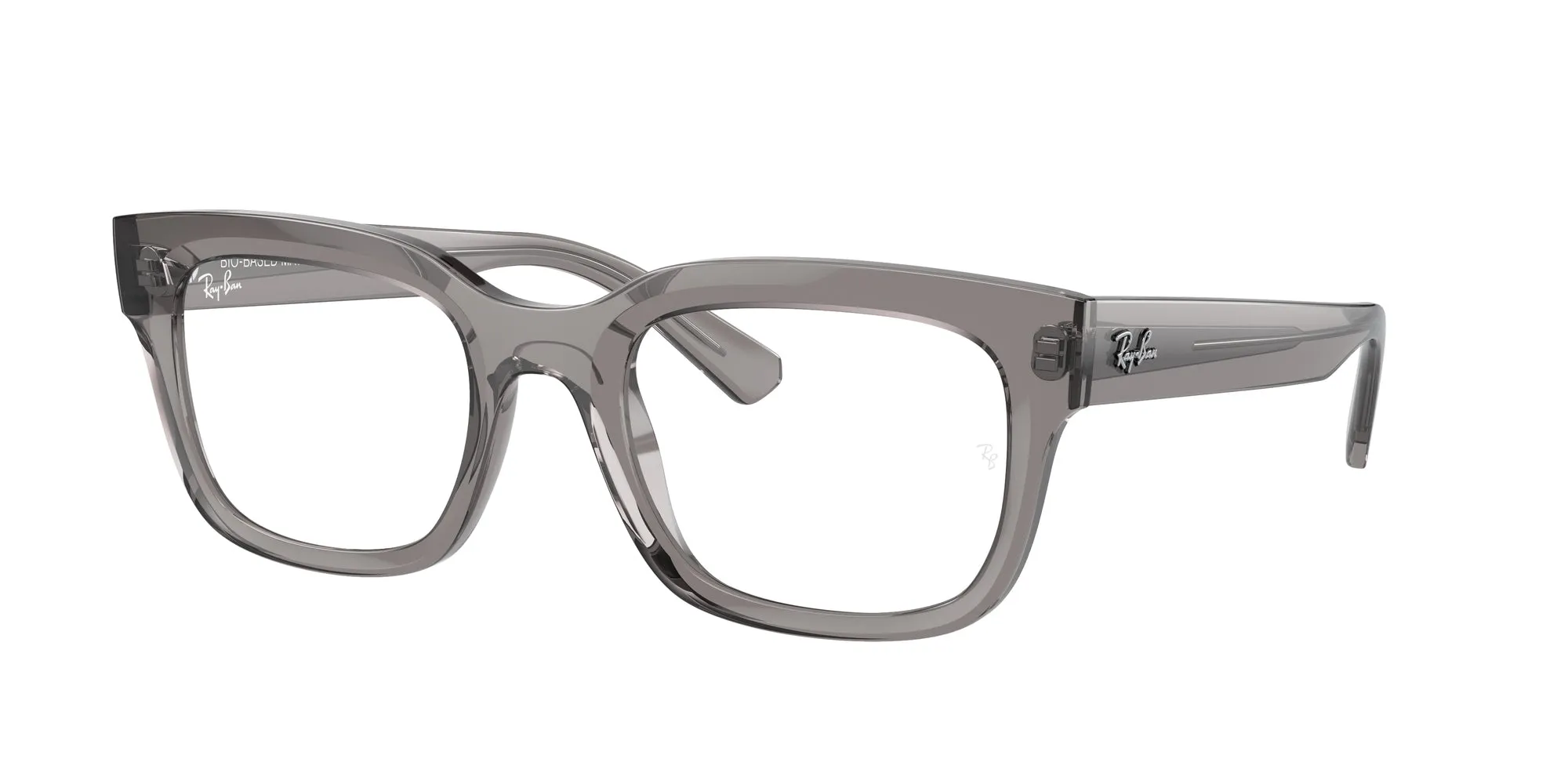 Ray - Ban RX7217 CHAD 8263 Montature da vista Acetato Grigio Trasparente Squadrata Normale - immagine 1