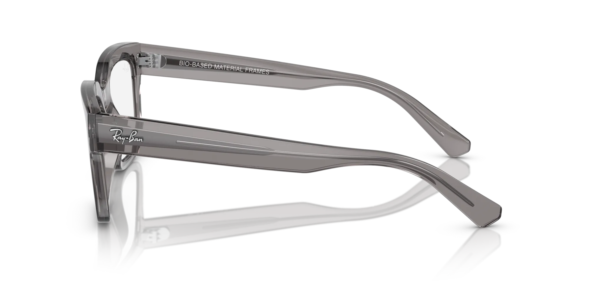 Ray - Ban RX7217 CHAD 8263 Montature da vista Acetato Grigio Trasparente Squadrata Normale - immagine 4