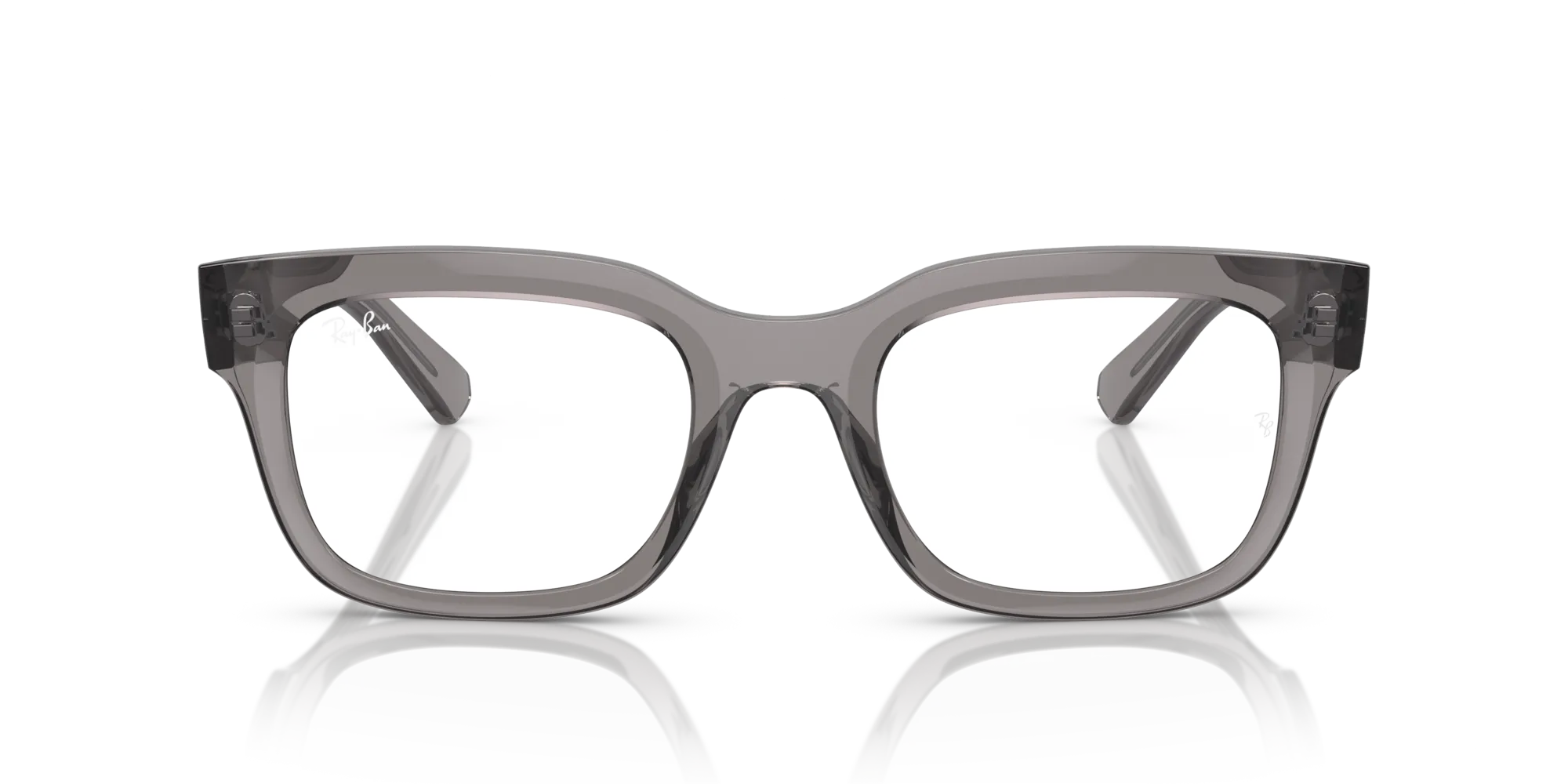 Ray - Ban RX7217 CHAD 8263 Montature da vista Acetato Grigio Trasparente Squadrata Normale - immagine 3