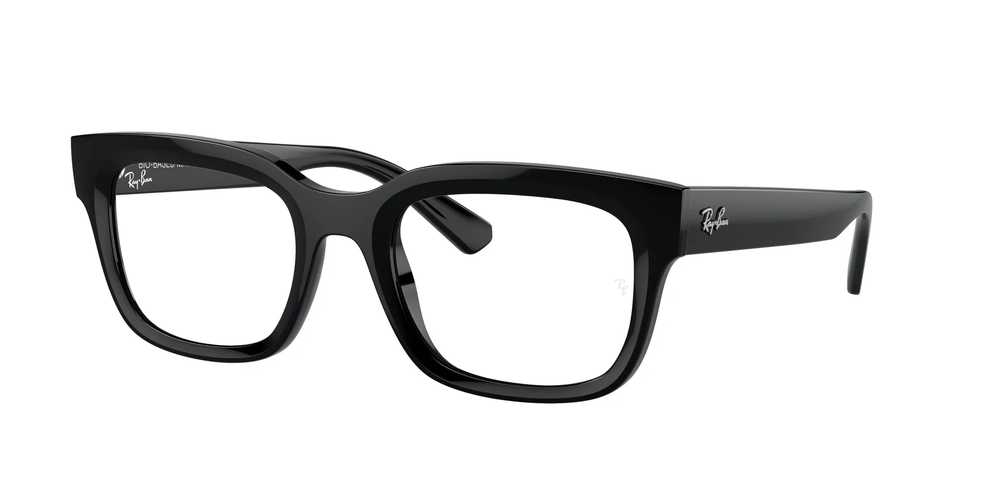 Ray - Ban RX7217 CHAD 8260 Montature da vista Acetato Nero Trasparente Squadrata Normale - immagine 1