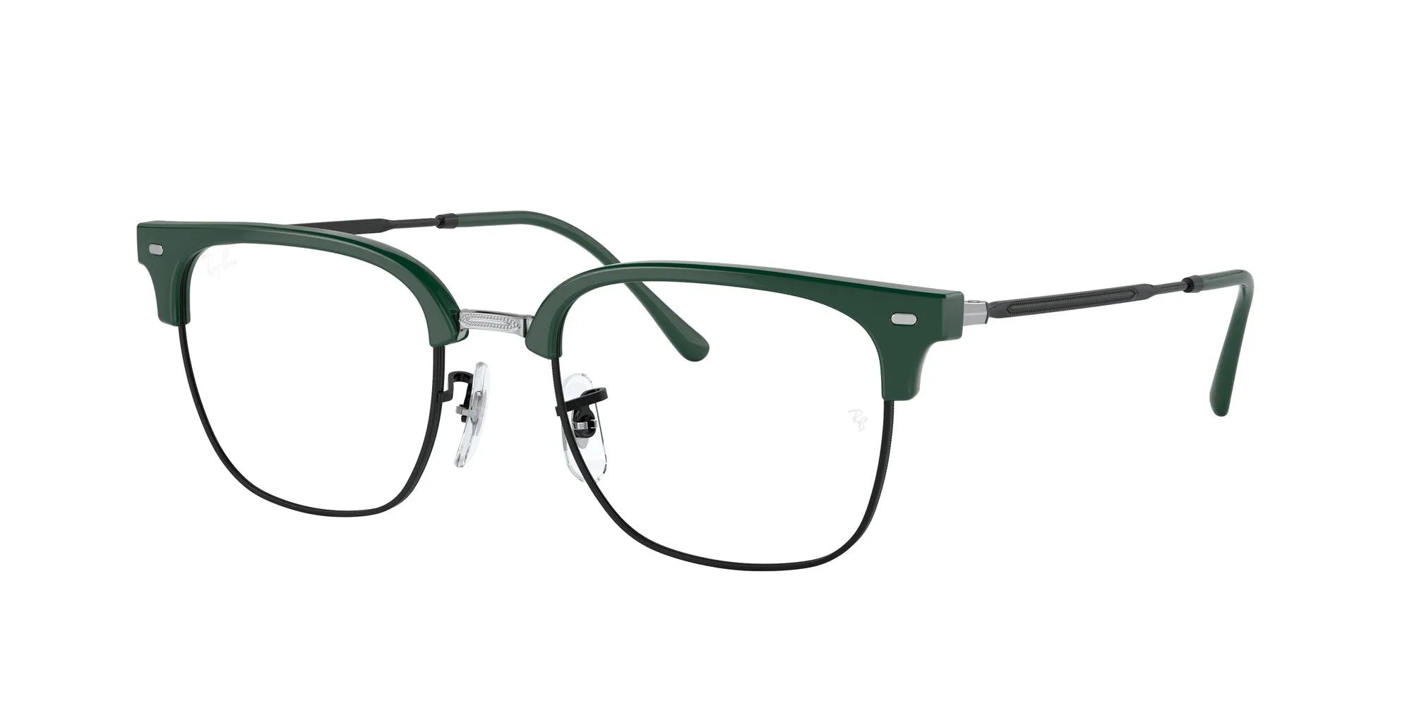 Ray - Ban RX7216 NEW CLUBMASTER 8208 Montature da vista Acetato Verde Trasparente Squadrata Normale - immagine 1