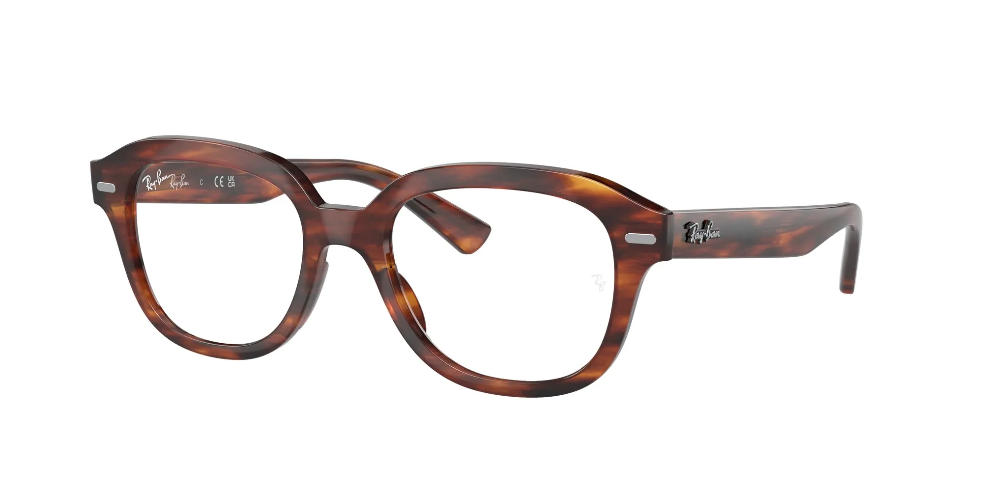 Ray - Ban RX7215 ERIK 2144 Montature da vista Acetato Marrone Trasparente Squadrata Normale - immagine 1