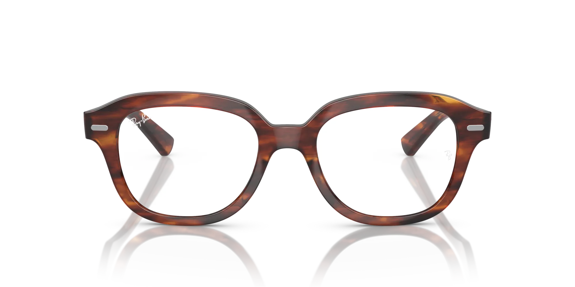 Ray - Ban RX7215 ERIK 2144 Montature da vista Acetato Marrone Trasparente Squadrata Normale - immagine 3