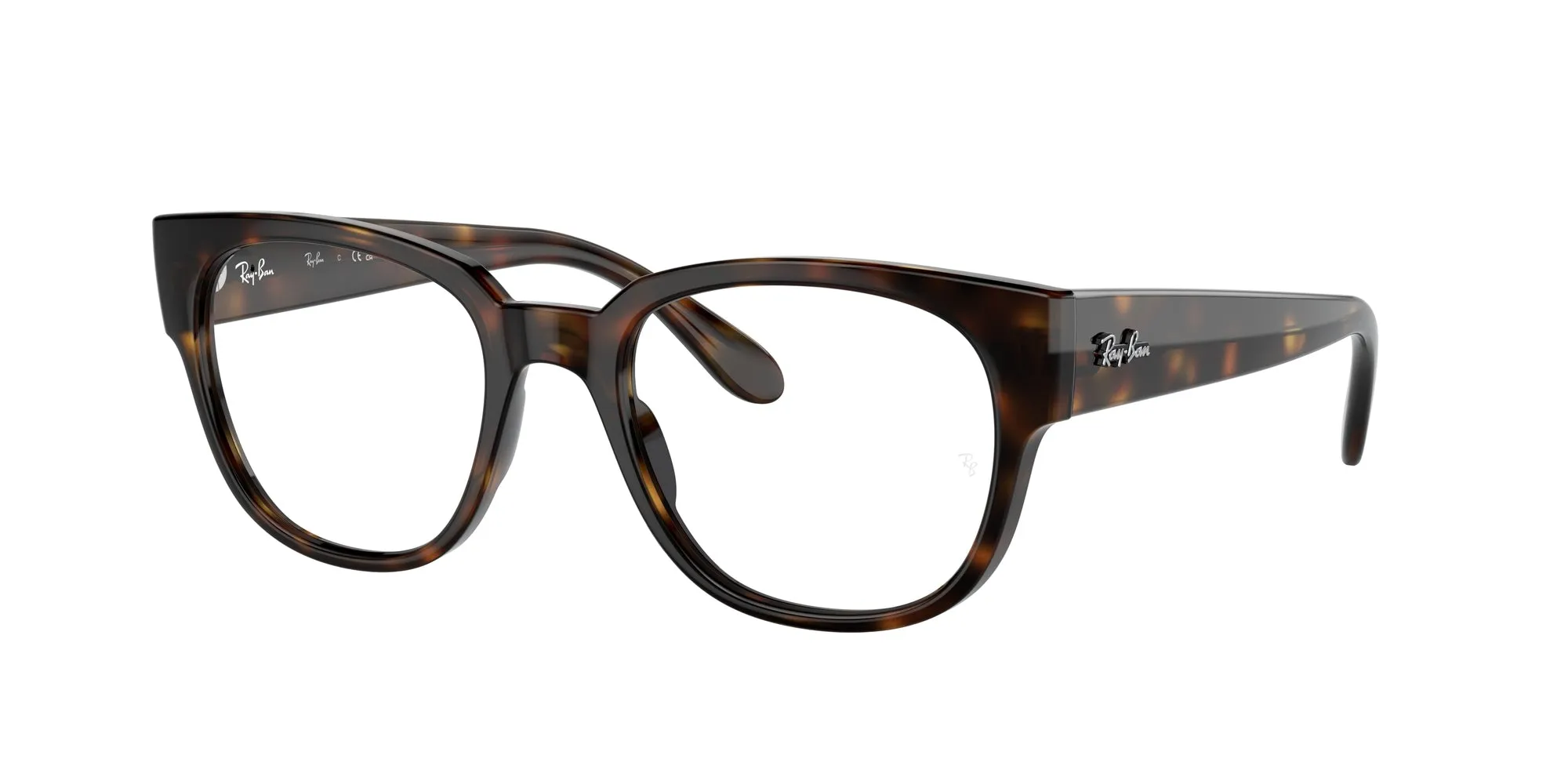 Ray - Ban RX7210 2012 Montature da vista Acetato Tartaruga Trasparente Squadrata Normale - immagine 1