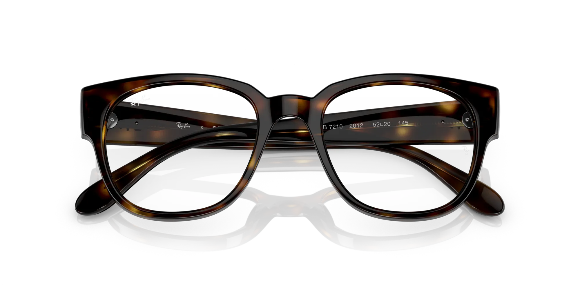 Ray - Ban RX7210 2012 Montature da vista Acetato Tartaruga Trasparente Squadrata Normale - immagine 2