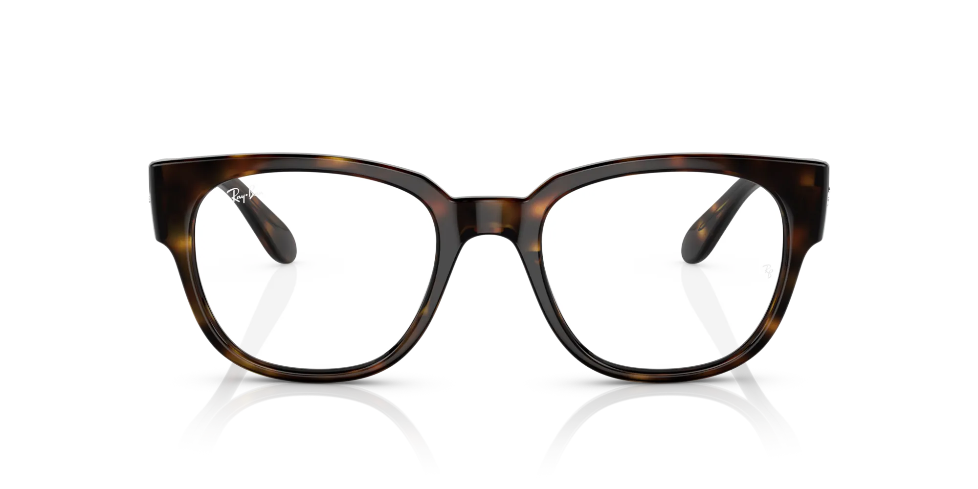 Ray - Ban RX7210 2012 Montature da vista Acetato Tartaruga Trasparente Squadrata Normale - immagine 3