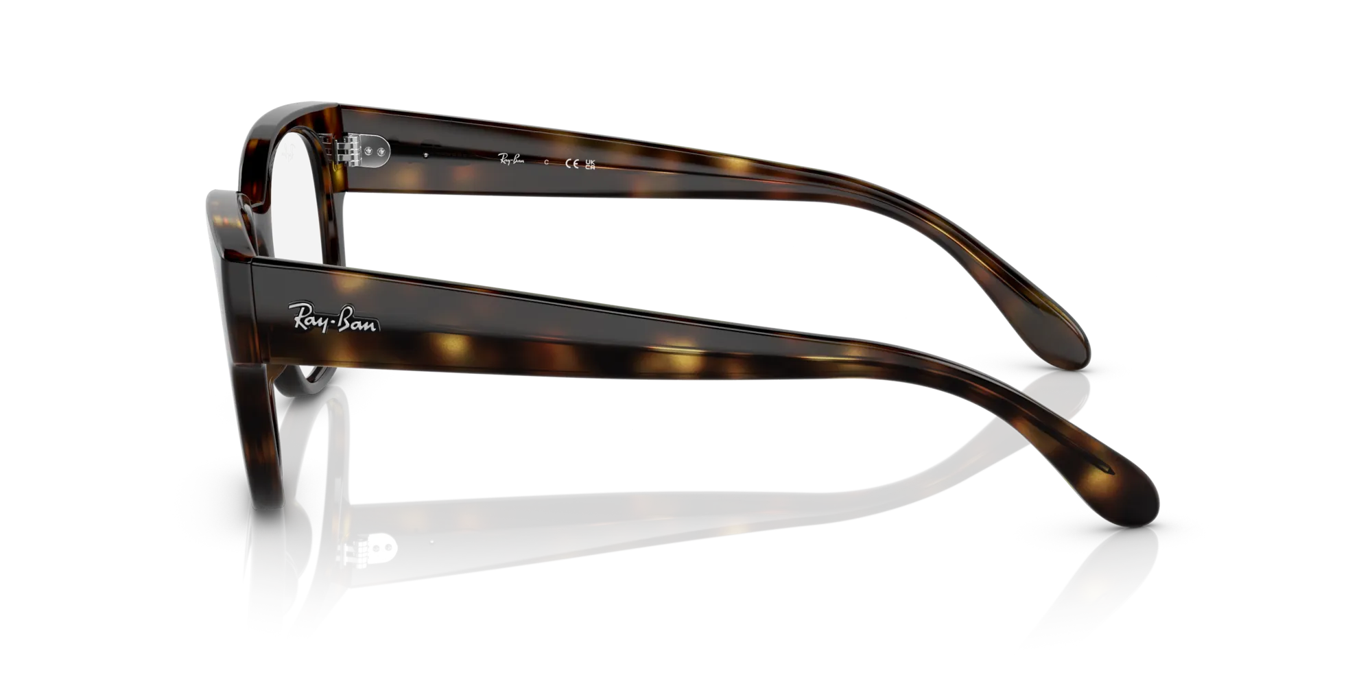 Ray - Ban RX7210 2012 Montature da vista Acetato Tartaruga Trasparente Squadrata Normale - immagine 4