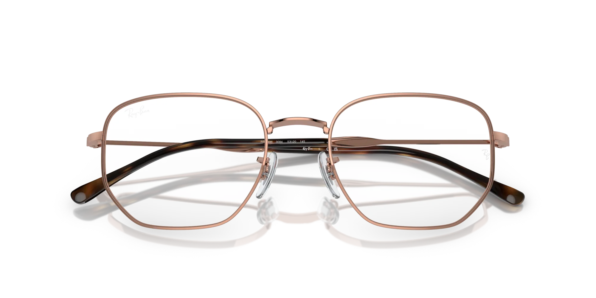Ray - Ban RX6496 3094 Montature da vista Metallo Oro Trasparente Geometrica Normale - immagine 2