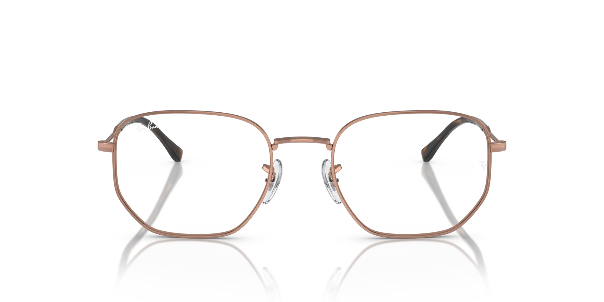 Ray - Ban RX6496 3094 Montature da vista Metallo Oro Trasparente Geometrica Normale - immagine 3