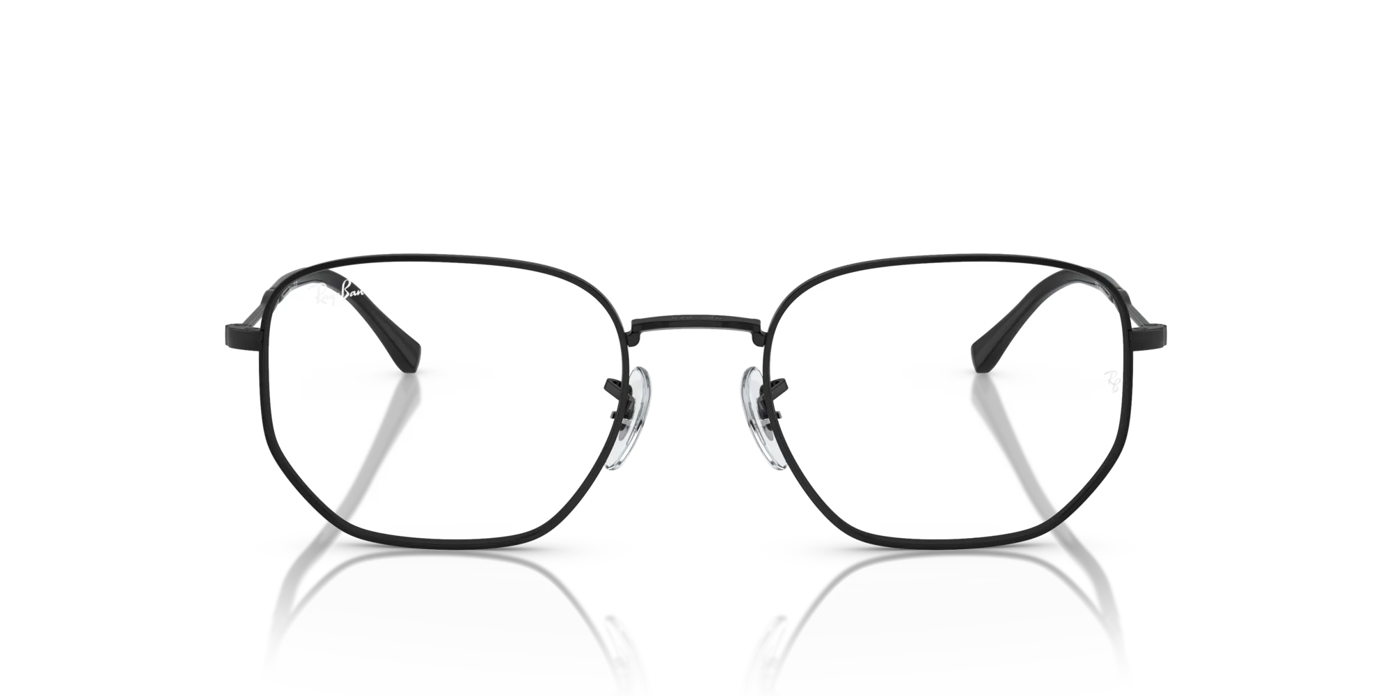 Ray - Ban RX6496 2509 Montature da vista Metallo Nero Trasparente Geometrica Normale - immagine 3