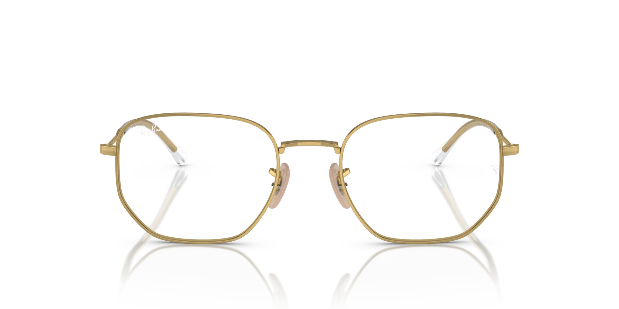 Ray - Ban RX6496 2500 Montature da vista Metallo Oro Trasparente Geometrica Normale - immagine 3