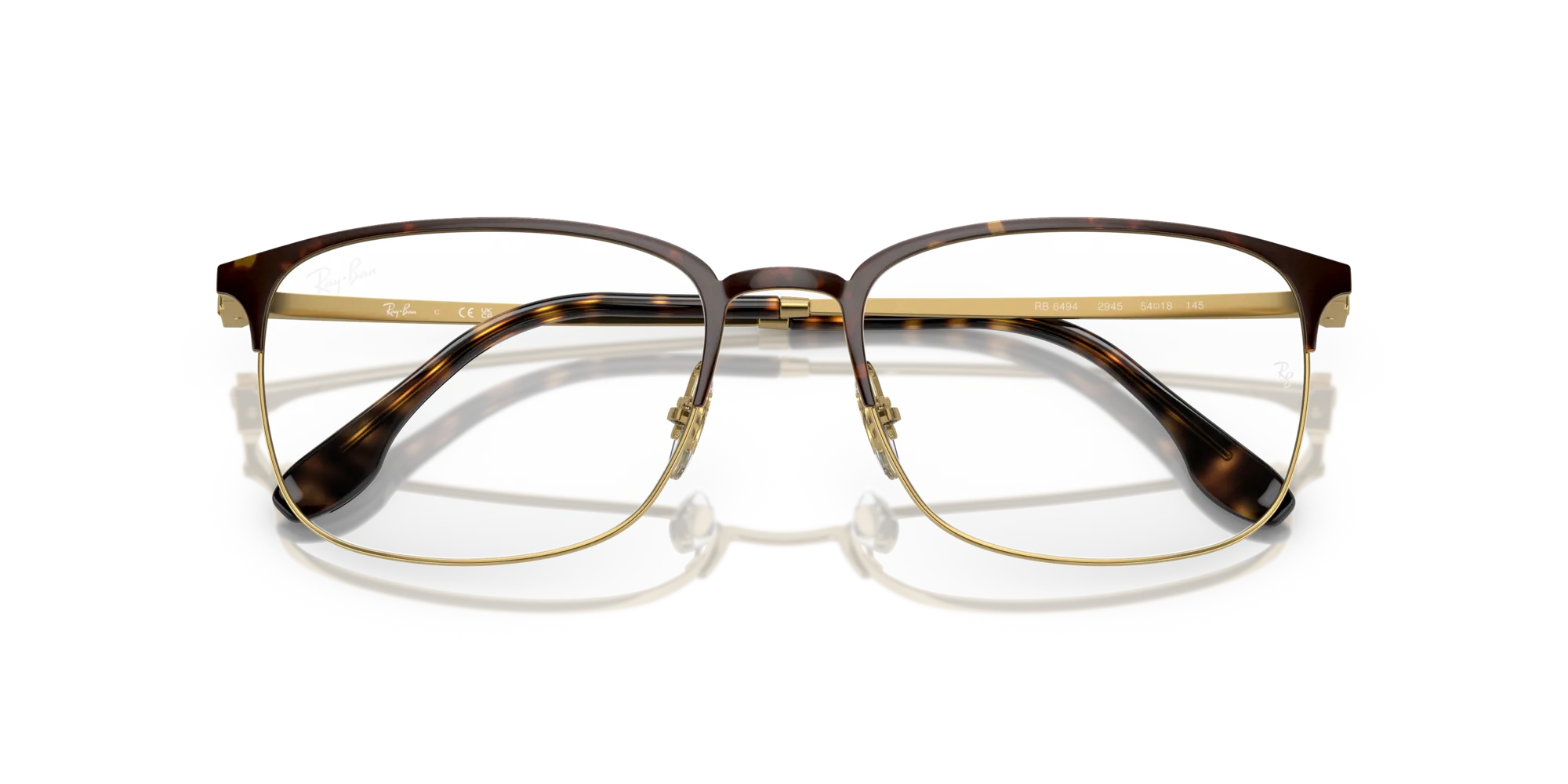 Ray - Ban RX6494 2945 Montature da vista Metallo Tartaruga Trasparente Pillow Normale - immagine 2
