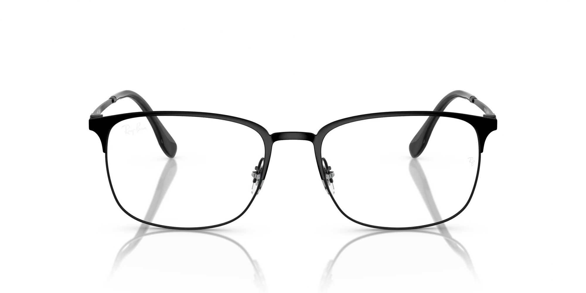 Ray - Ban RX6494 2904 Montature da vista Metallo Nero Trasparente Pillow Normale - immagine 3